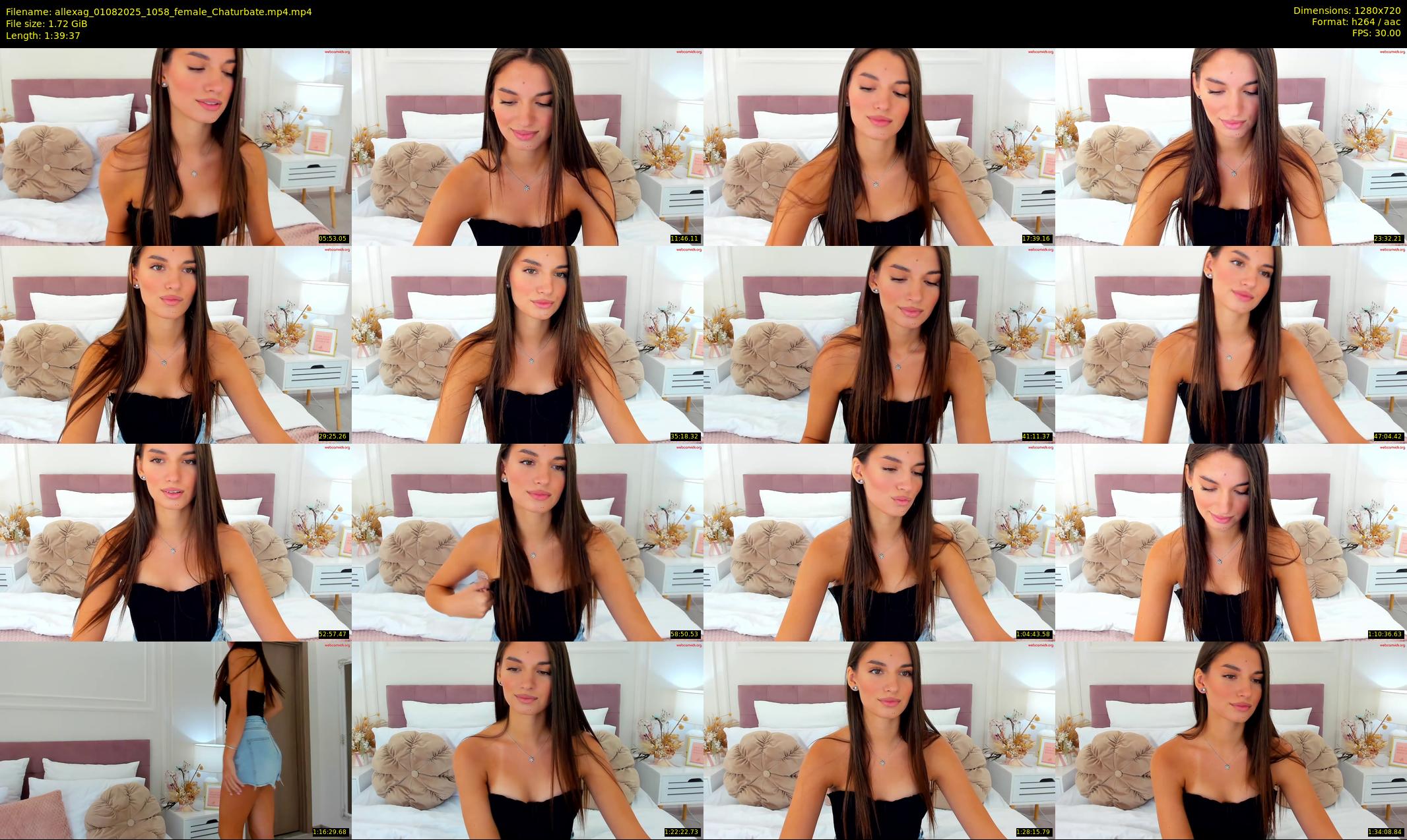 allexag — 100 minute Chaturbate female cam show recording, 720p, Aug 1, 2025