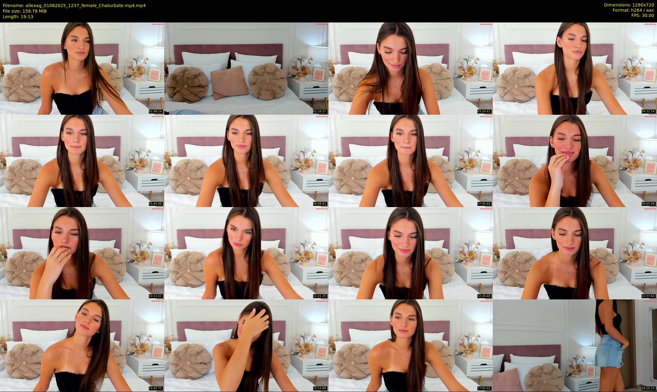 allexag — 20 minute Chaturbate female cam show recording, 720p, Aug 1, 2025