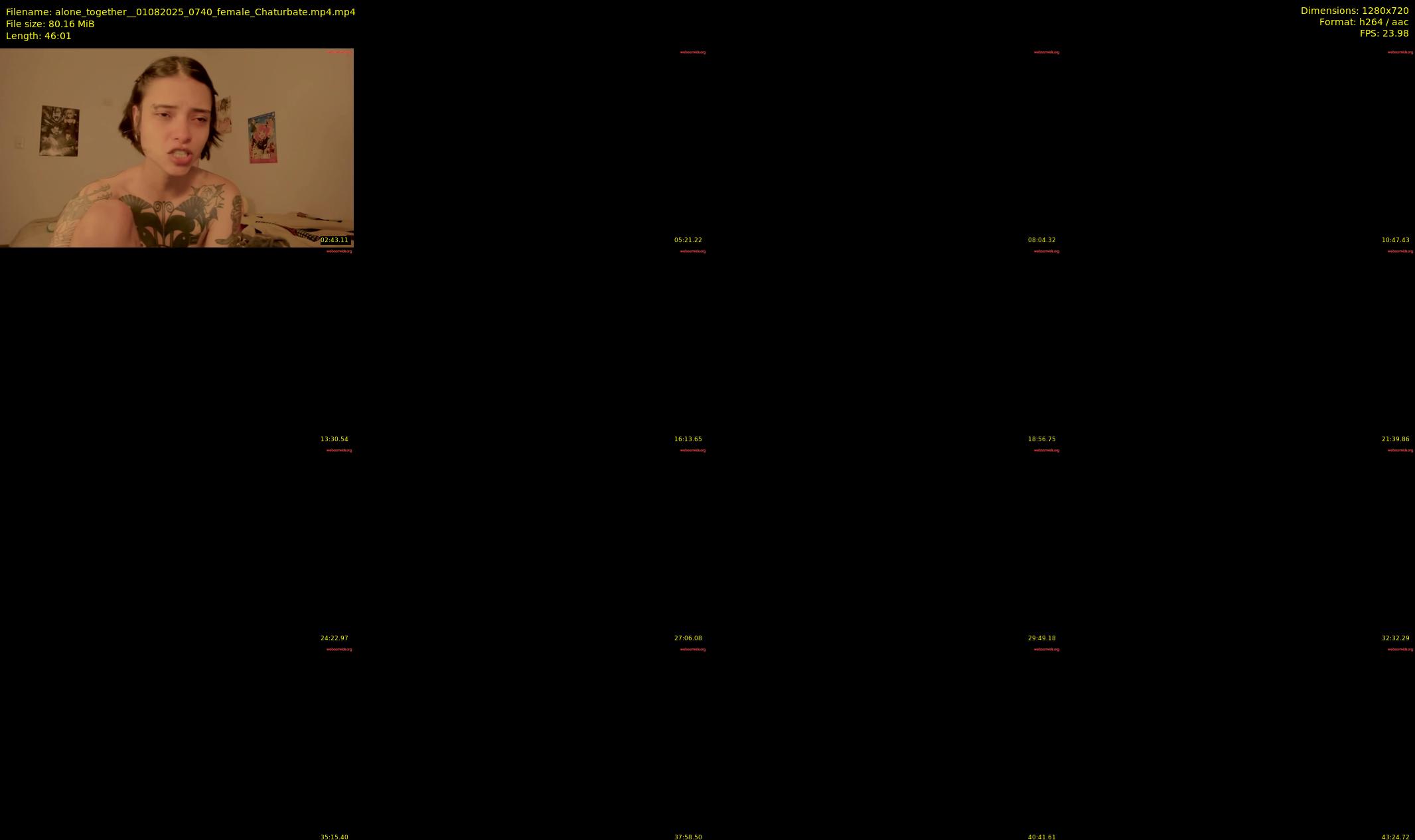 alone_together_ — 47 minute Chaturbate female cam show recording, 720p, Aug 1, 2025
