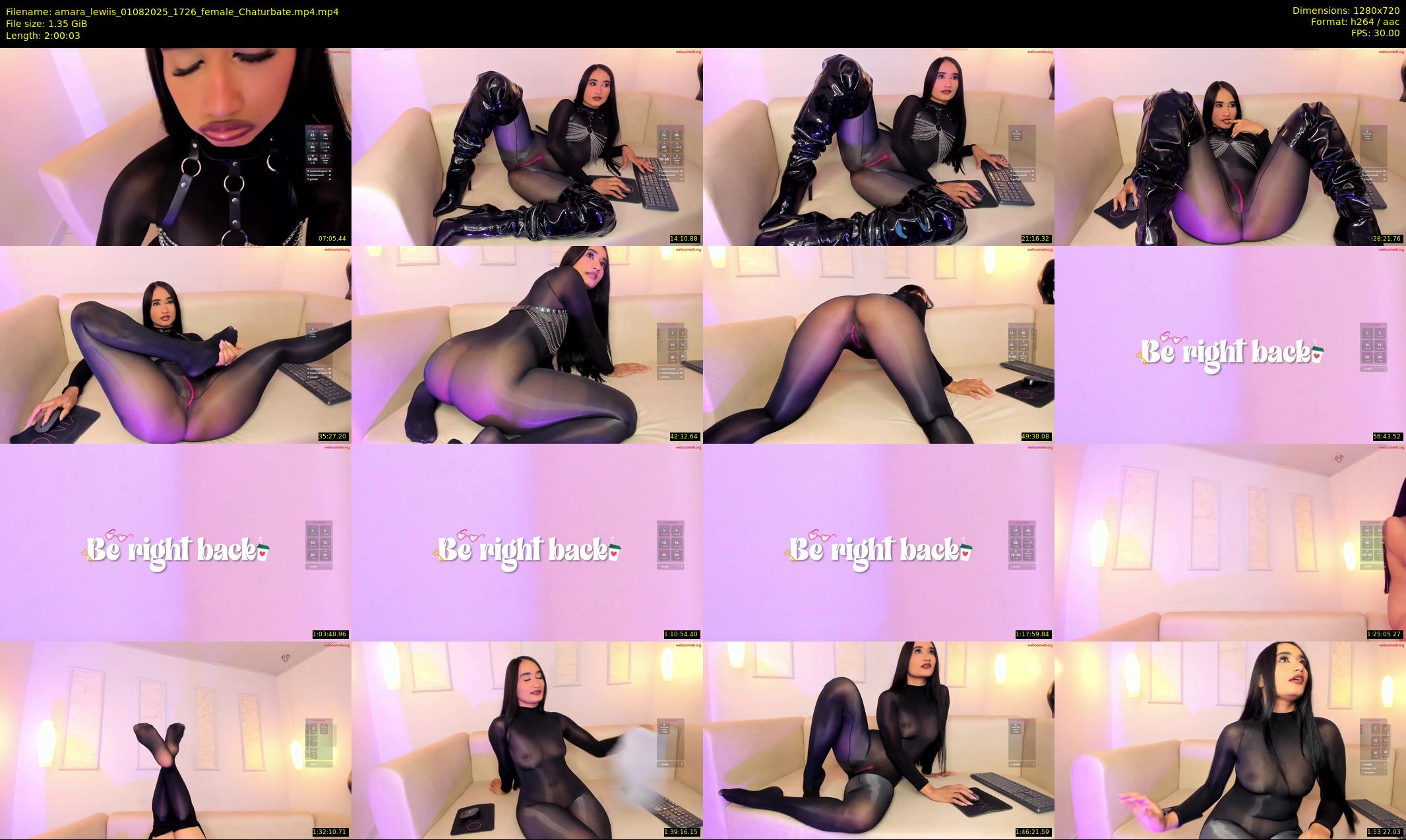 amara_lewiis — 121 minute Chaturbate female cam show recording, 720p, Aug 1, 2025