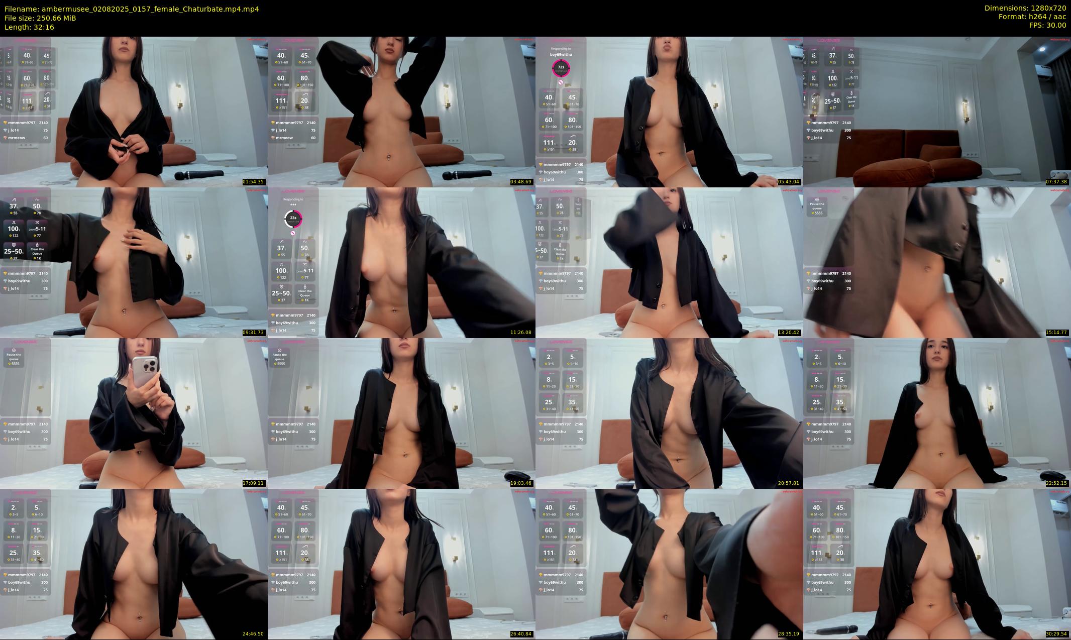 ambermusee — 33 minute Chaturbate female cam show recording, 720p, Aug 2, 2025