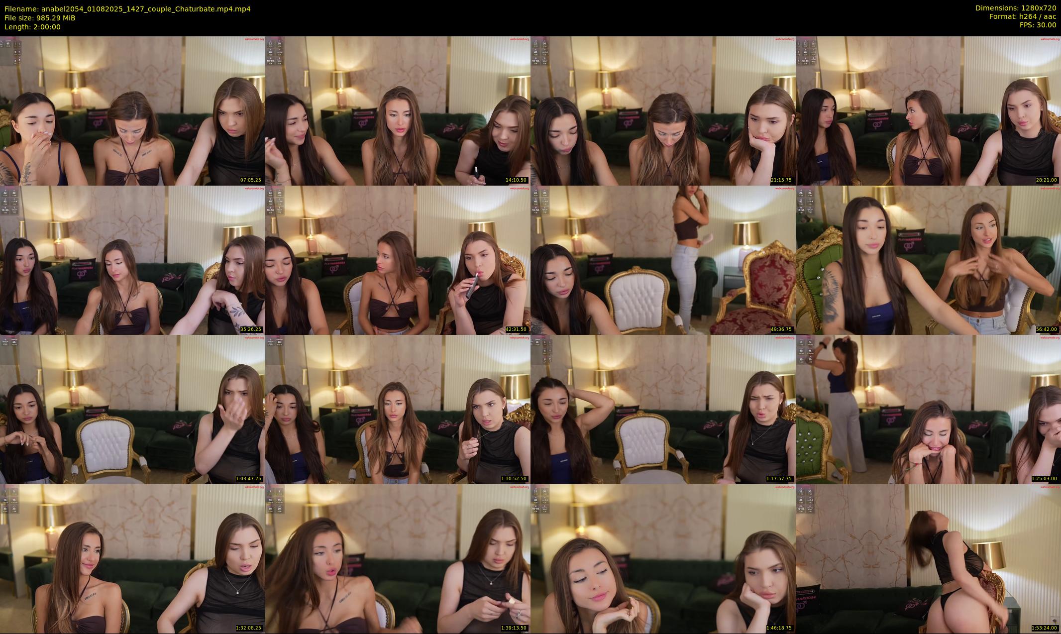 anabel2054 — 120 minute Chaturbate female cam show recording, 720p, Aug 1, 2025