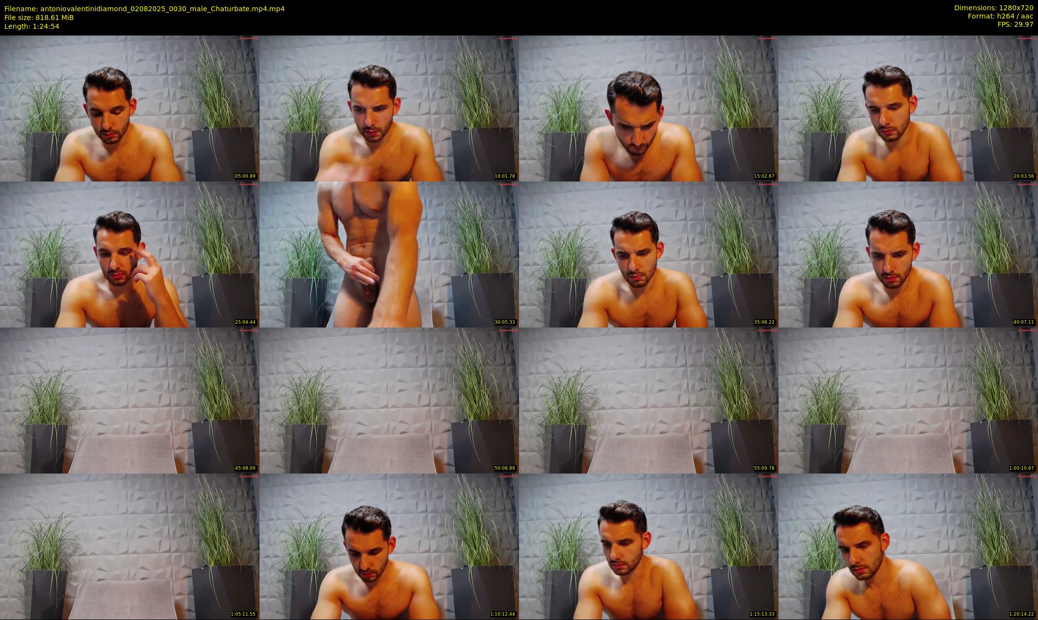 antoniovalentinidiamond — 85 minute Chaturbate male cam show recording, 720p, Aug 2, 2025