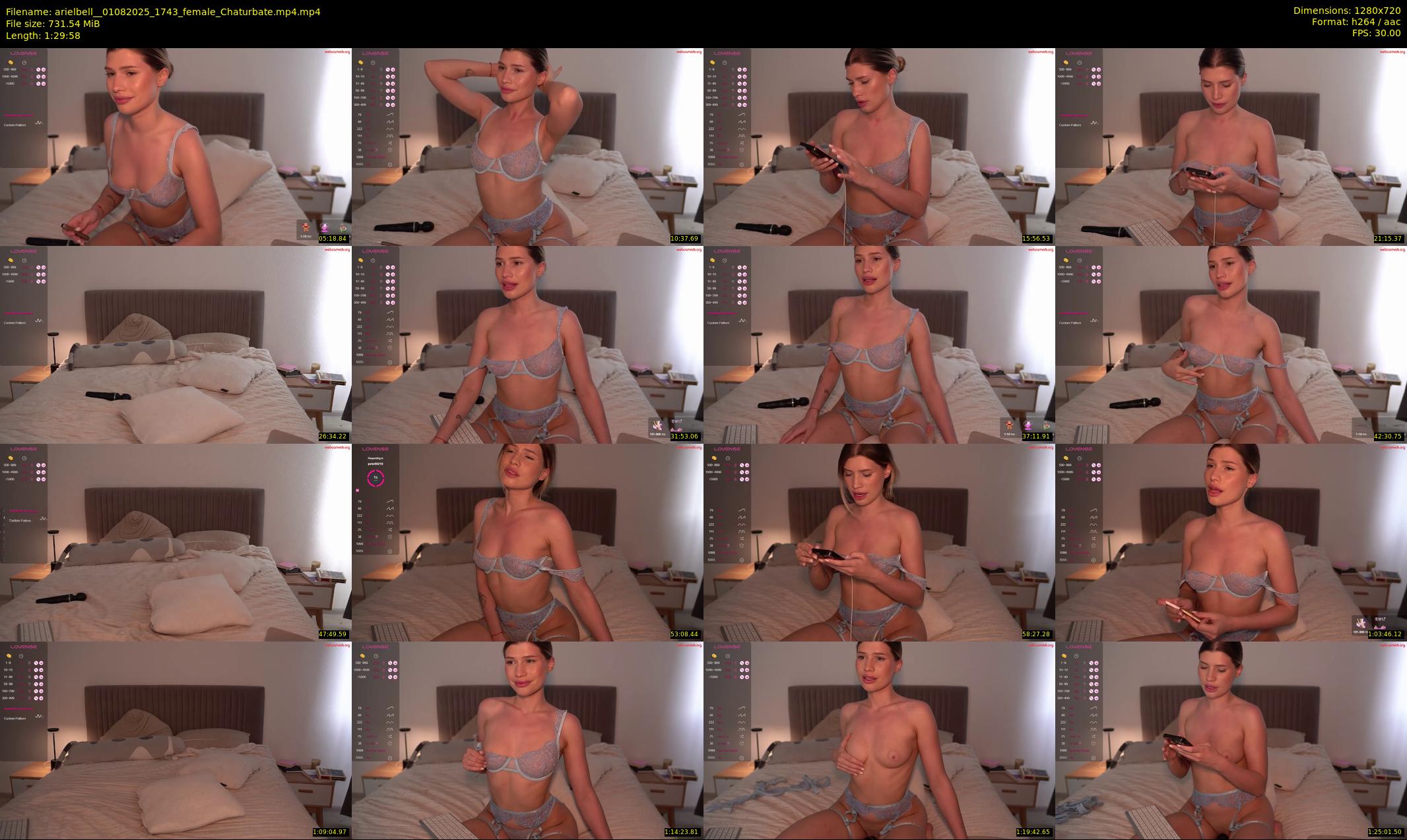 arielbell_ — 90 minute Chaturbate female cam show recording, 720p, Aug 1, 2025
