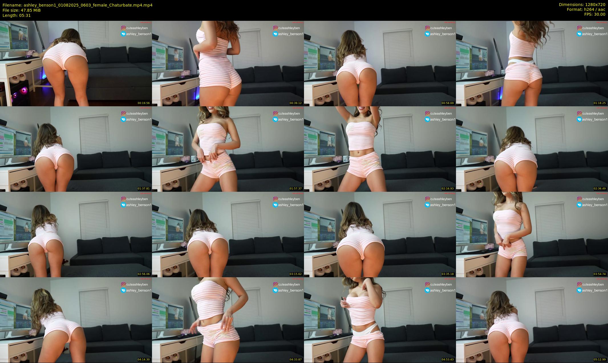 ashley_benson1 — 6 minute Chaturbate female cam show recording, 720p, Aug 1, 2025