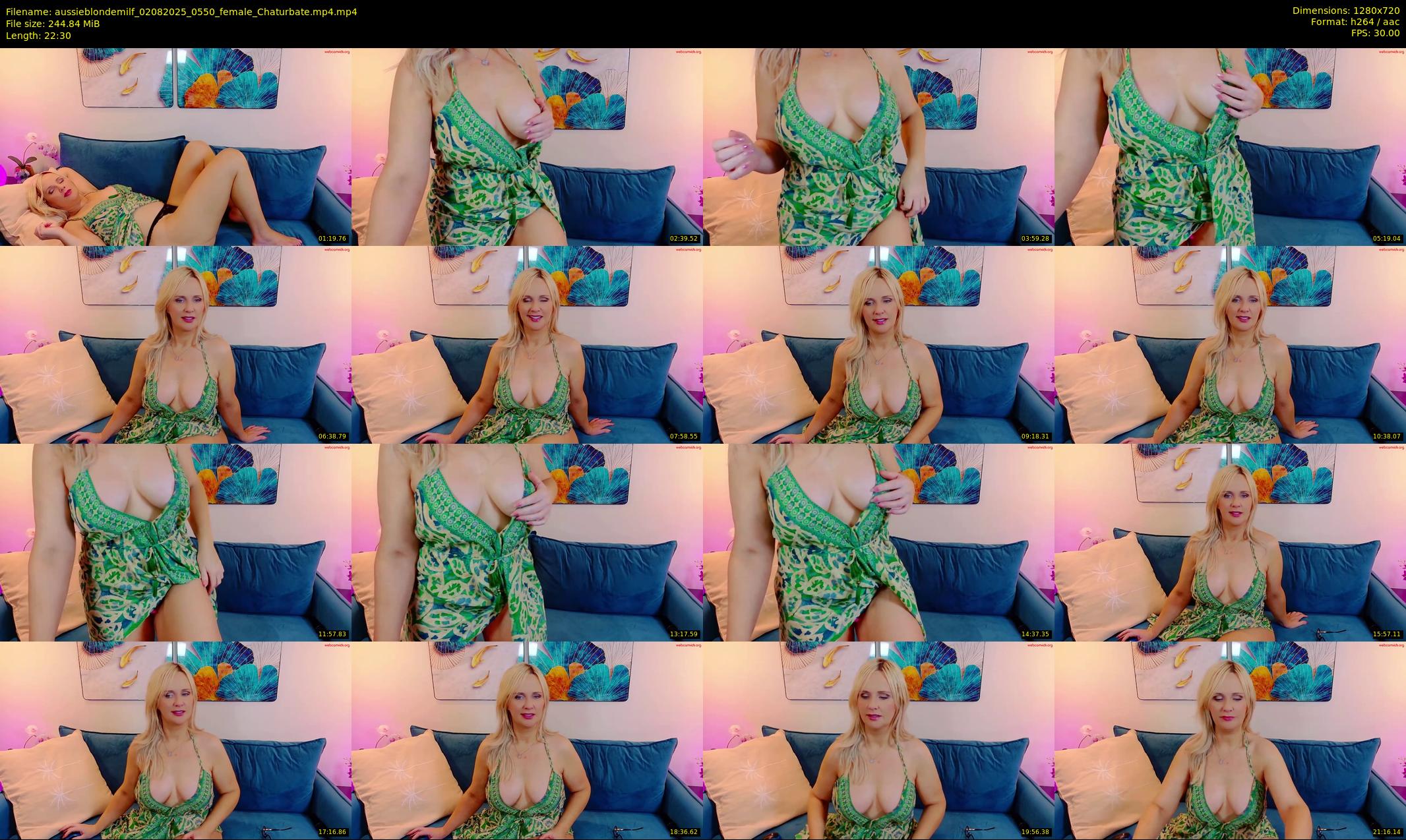 aussieblondemilf — 23 minute Chaturbate female cam show recording, 720p, Aug 2, 2025