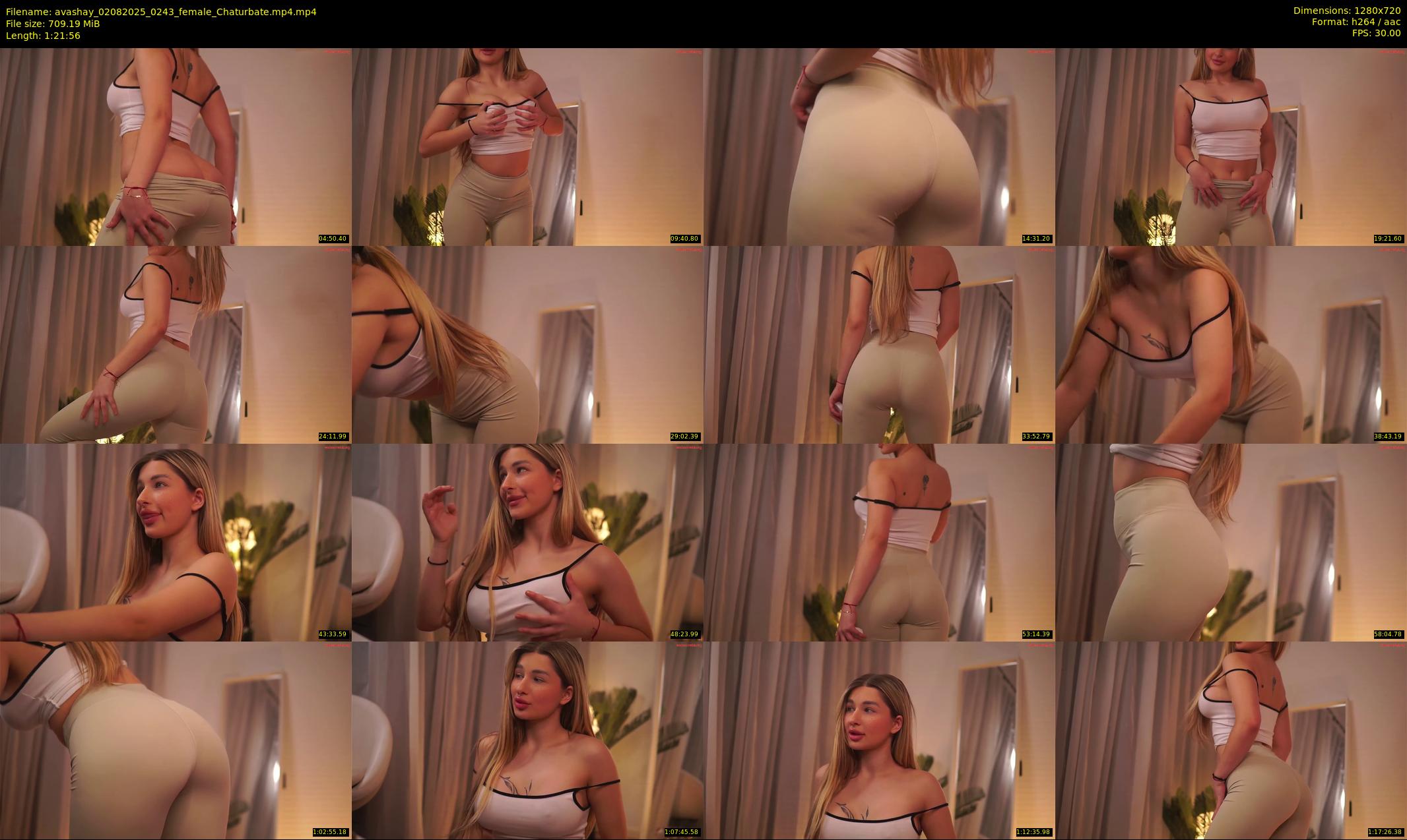 avashay — 82 minute Chaturbate female cam show recording, 720p, Aug 2, 2025