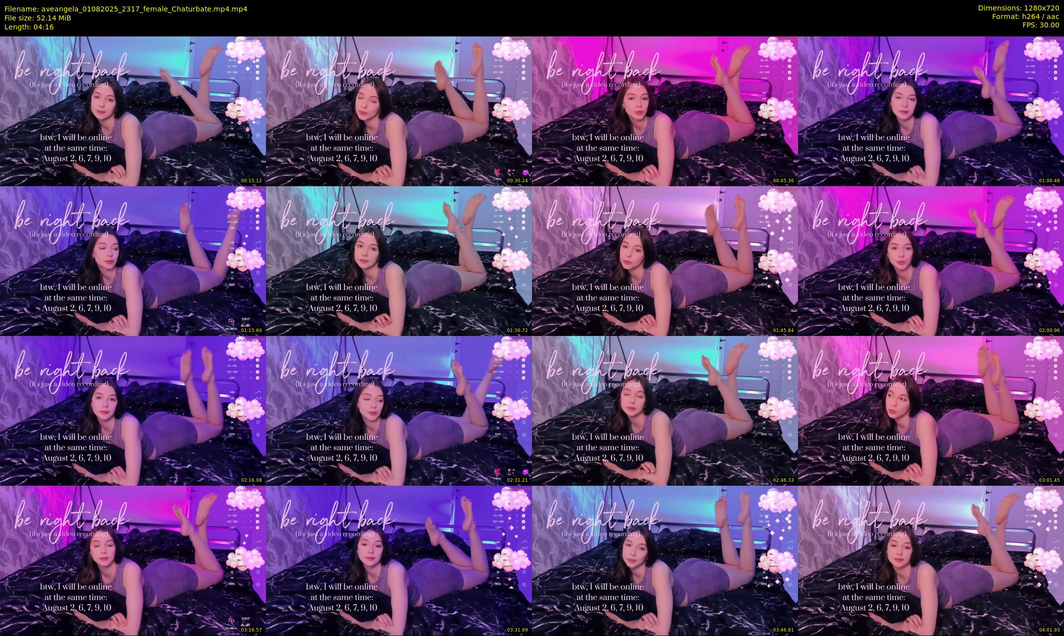 aveangela — 5 minute Chaturbate couple cam show recording, 720p, Aug 1, 2025