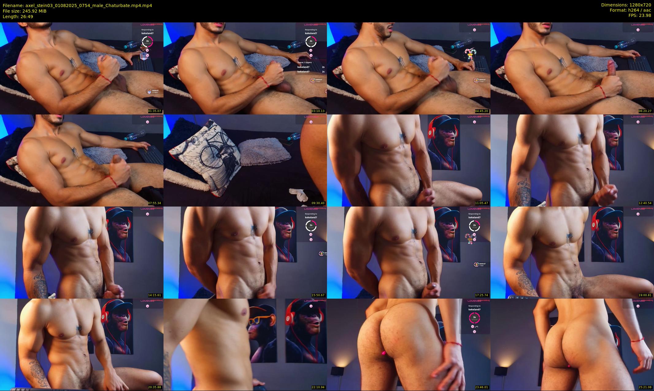 axel_stein03 — 27 minute Chaturbate male cam show recording, 720p, Aug 1, 2025