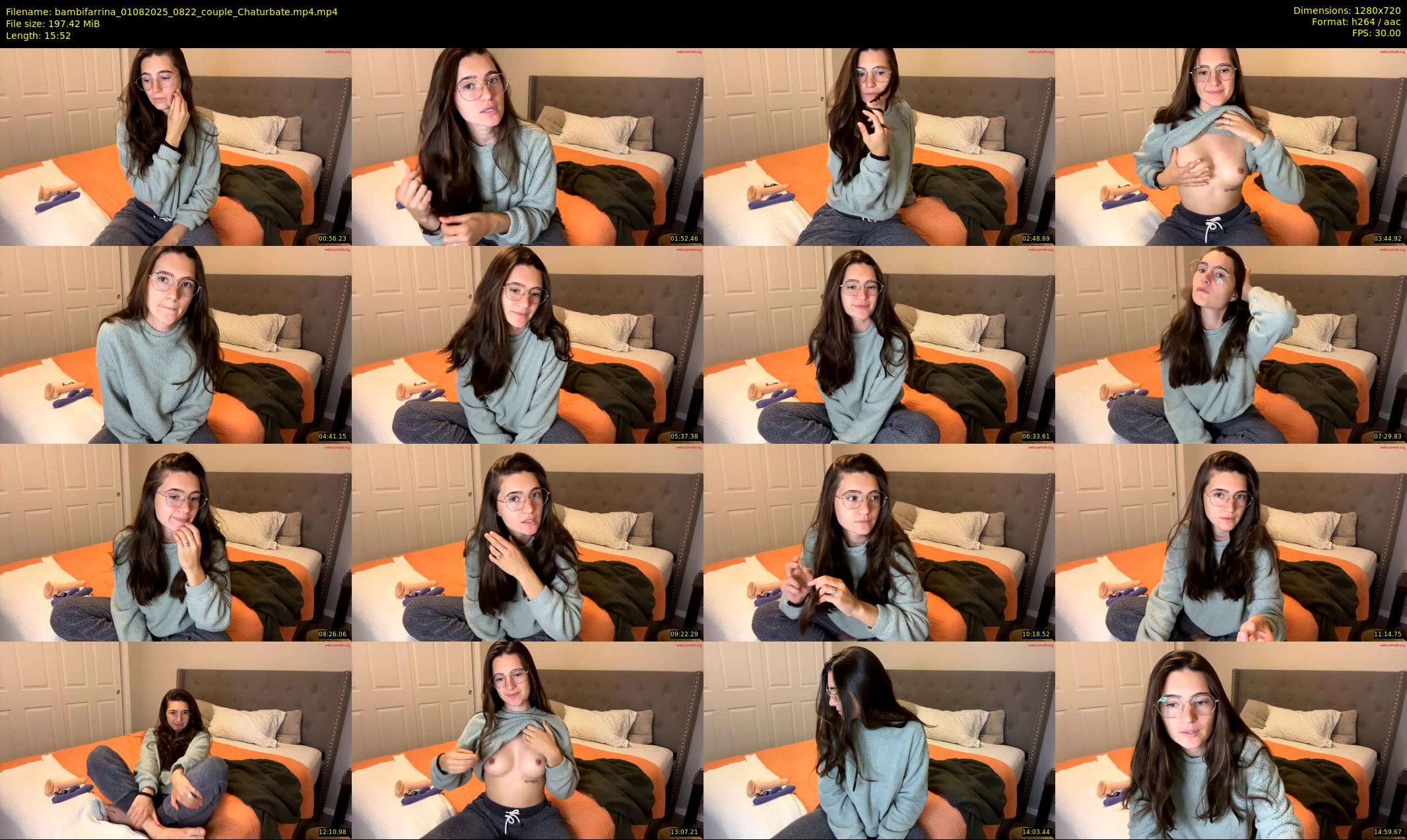 bambifarrina — 16 minute Chaturbate couple cam show recording, 720p, Aug 1, 2025