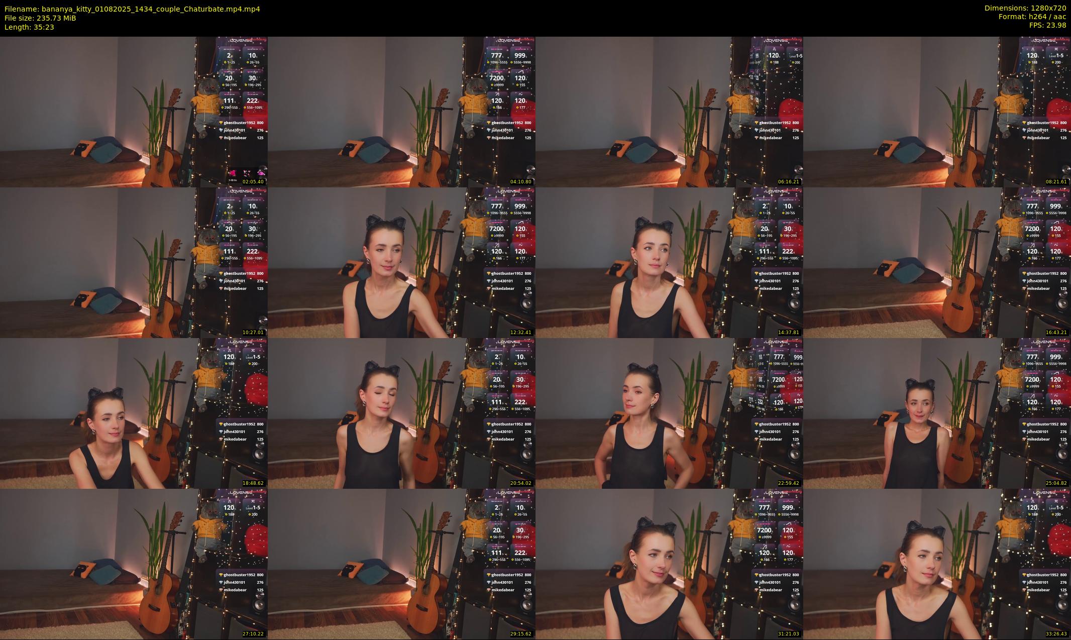bananya_kitty — 36 minute Chaturbate couple cam show recording, 720p, Aug 1, 2025