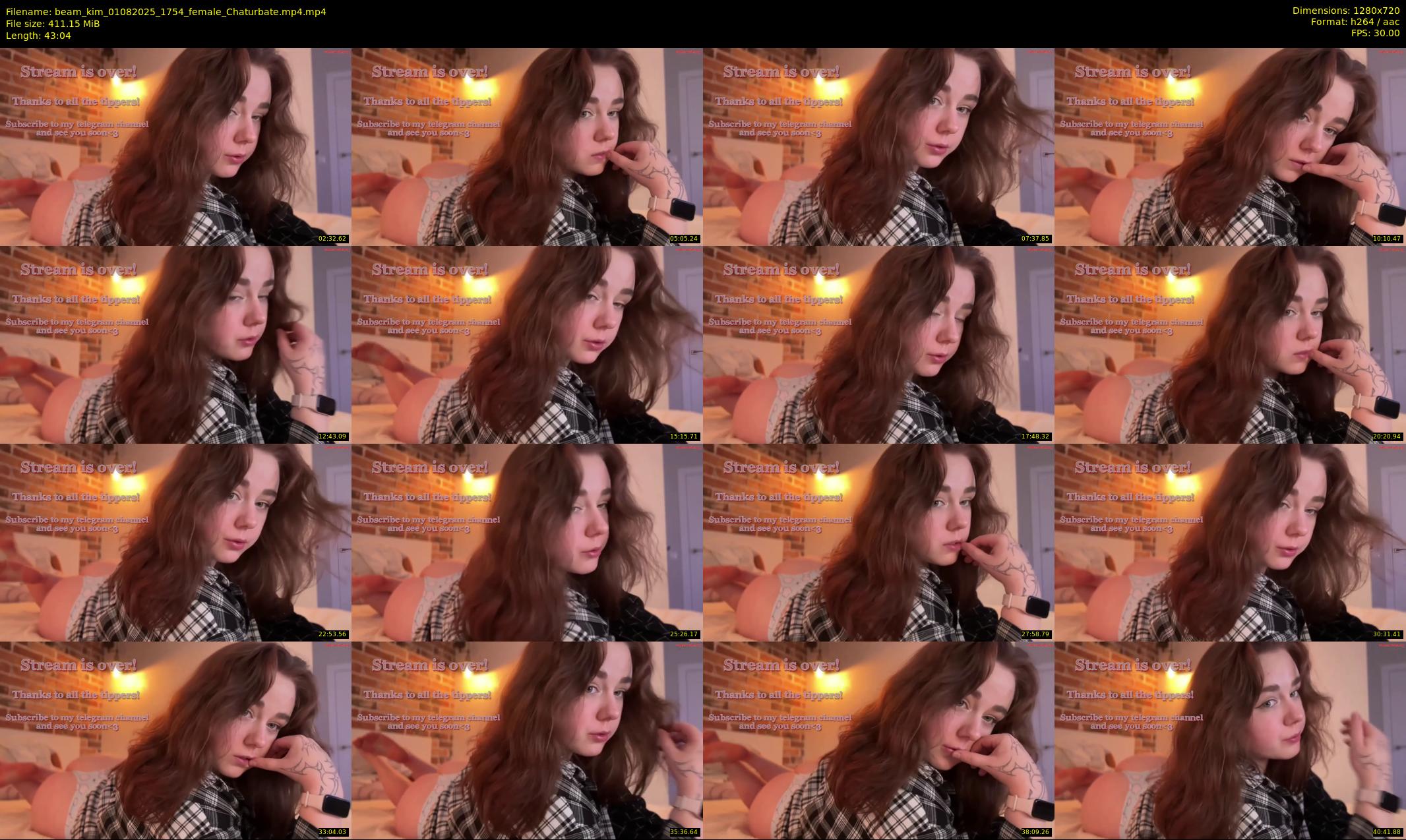 beam_kim — 44 minute Chaturbate female cam show recording, 720p, Aug 1, 2025