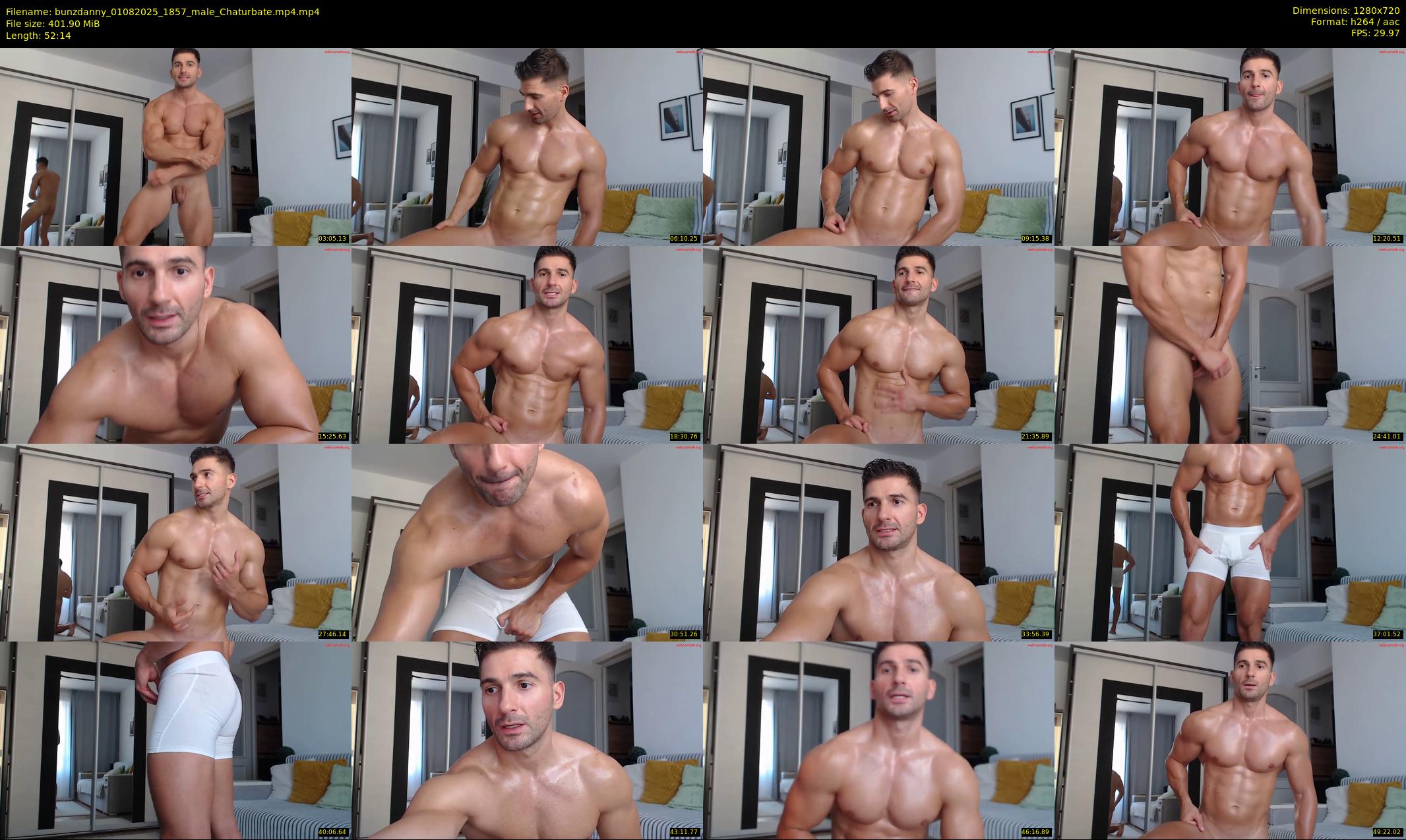 bunzdanny — 53 minute Chaturbate male cam show recording, 720p, Aug 1, 2025