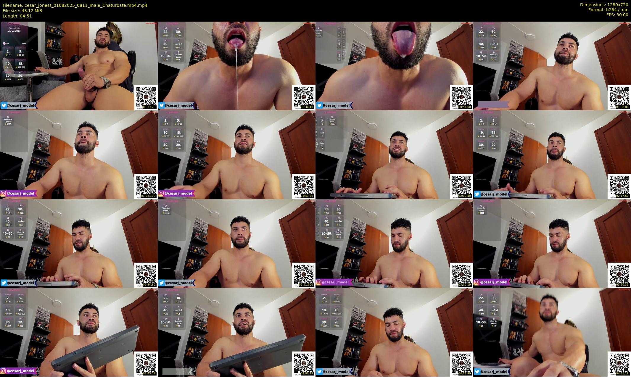 cesar_joness — 5 minute Chaturbate male cam show recording, 720p, Aug 1, 2025