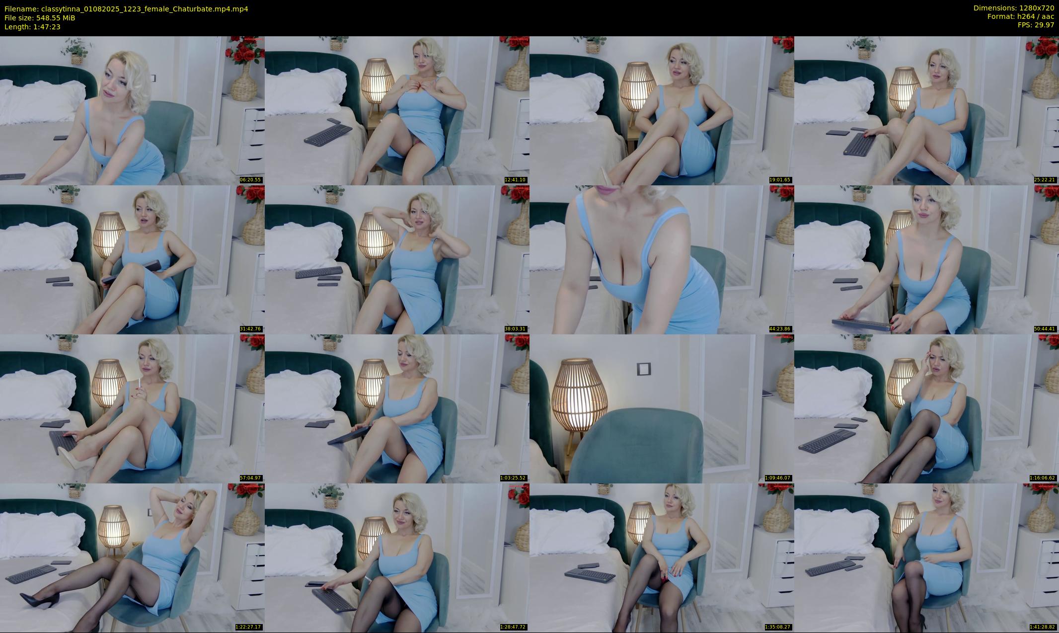 classytinna — 108 minute Chaturbate female cam show recording, 720p, Aug 1, 2025