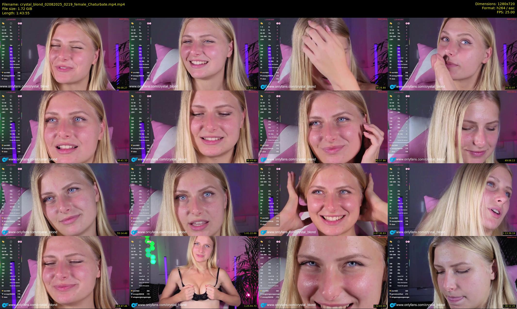 crystal_blond — 104 minute Chaturbate female cam show recording, 720p, Aug 2, 2025