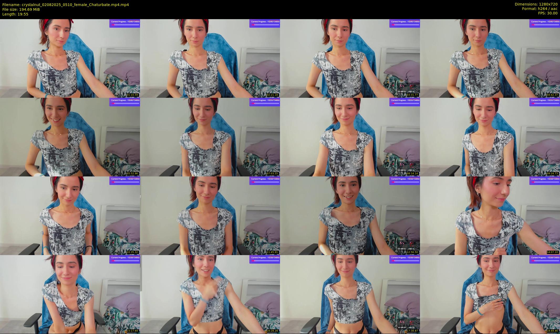 crystalnut — 20 minute Chaturbate female cam show recording, 720p, Aug 2, 2025