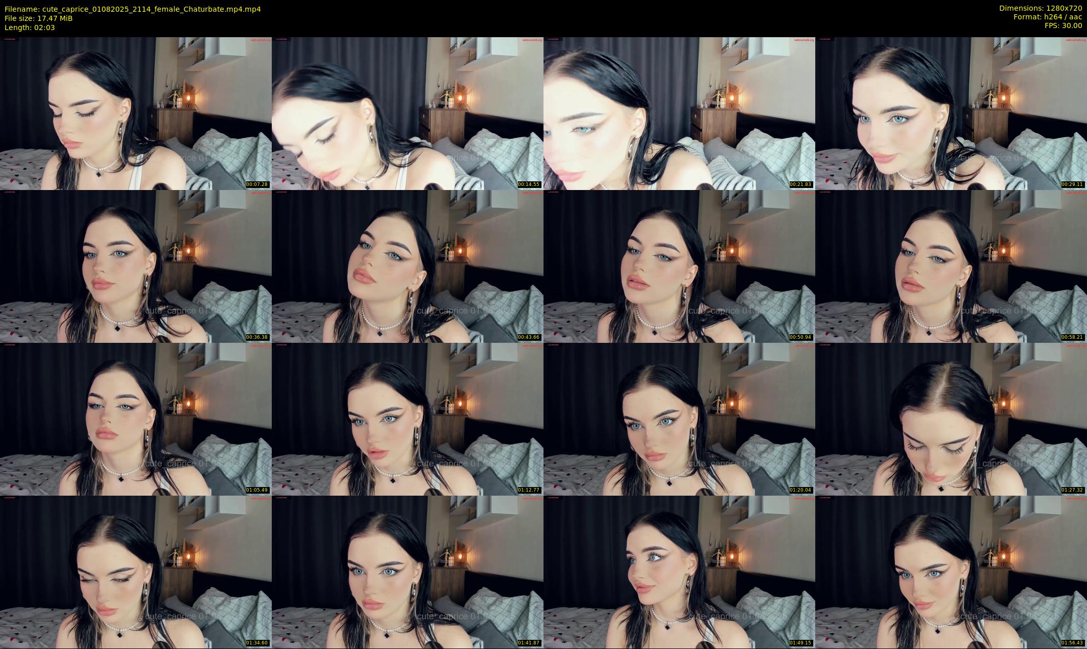 cute_caprice — 3 minute Chaturbate female cam show recording, 720p, Aug 1, 2025