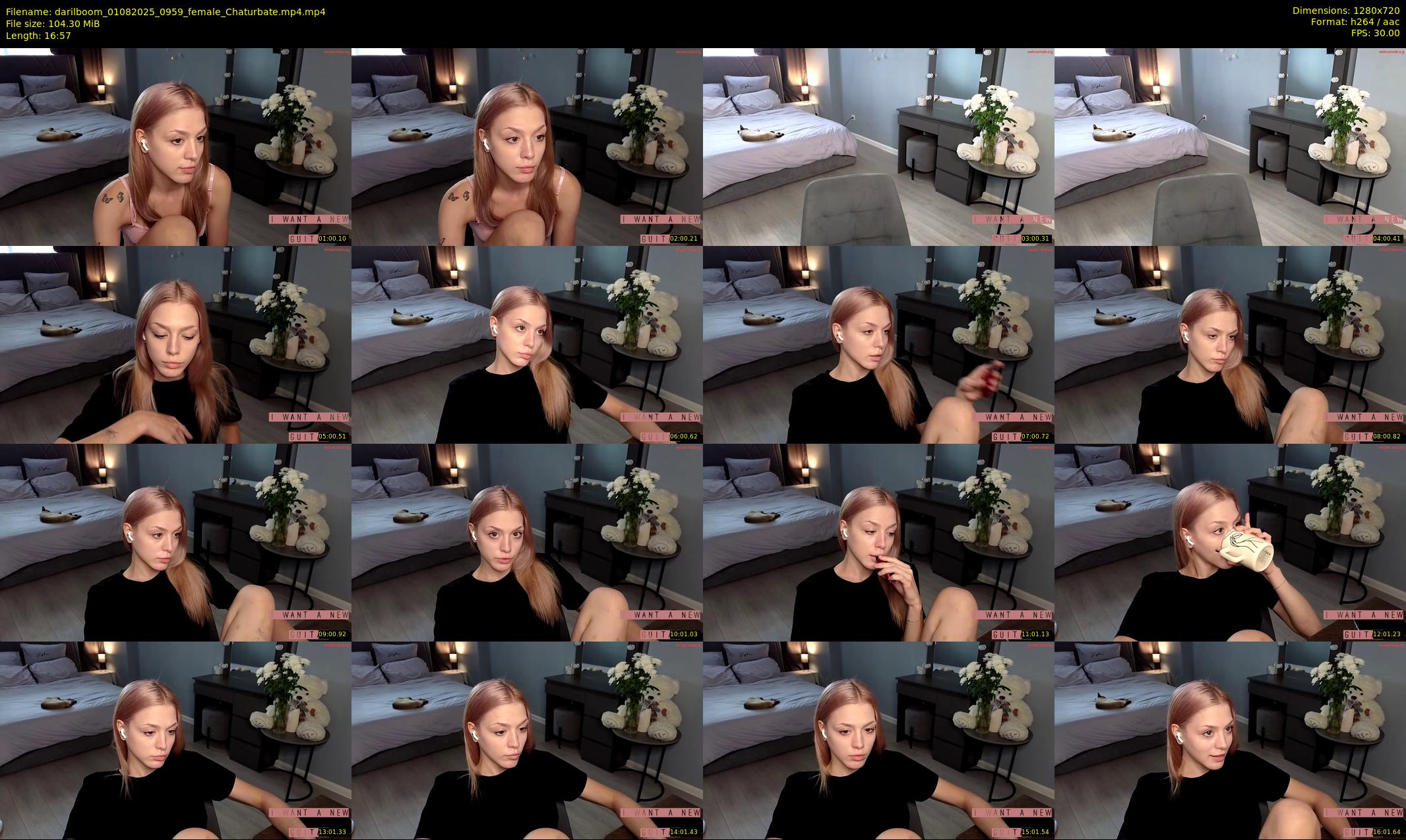 darilboom — 17 minute Chaturbate female cam show recording, 720p, Aug 1, 2025