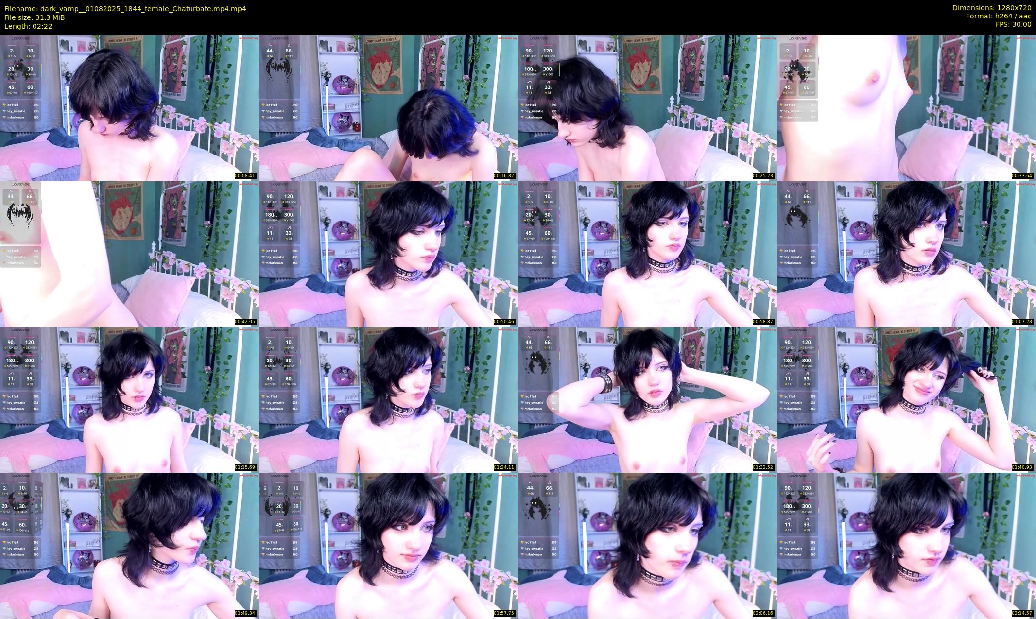 dark_vamp_ — 3 minute Chaturbate female cam show recording, 720p, Aug 1, 2025