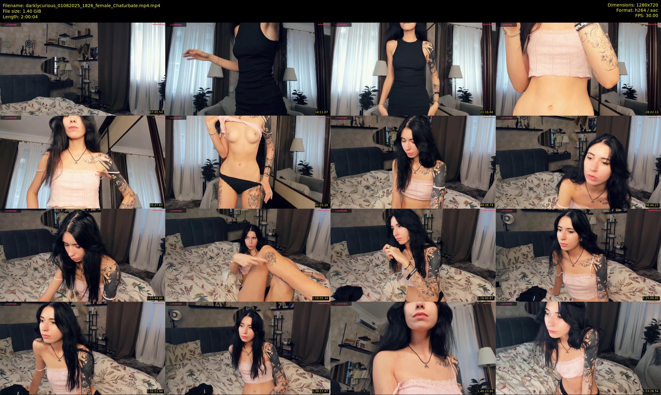 darklycurious — 121 minute Chaturbate female cam show recording, 720p, Aug 1, 2025