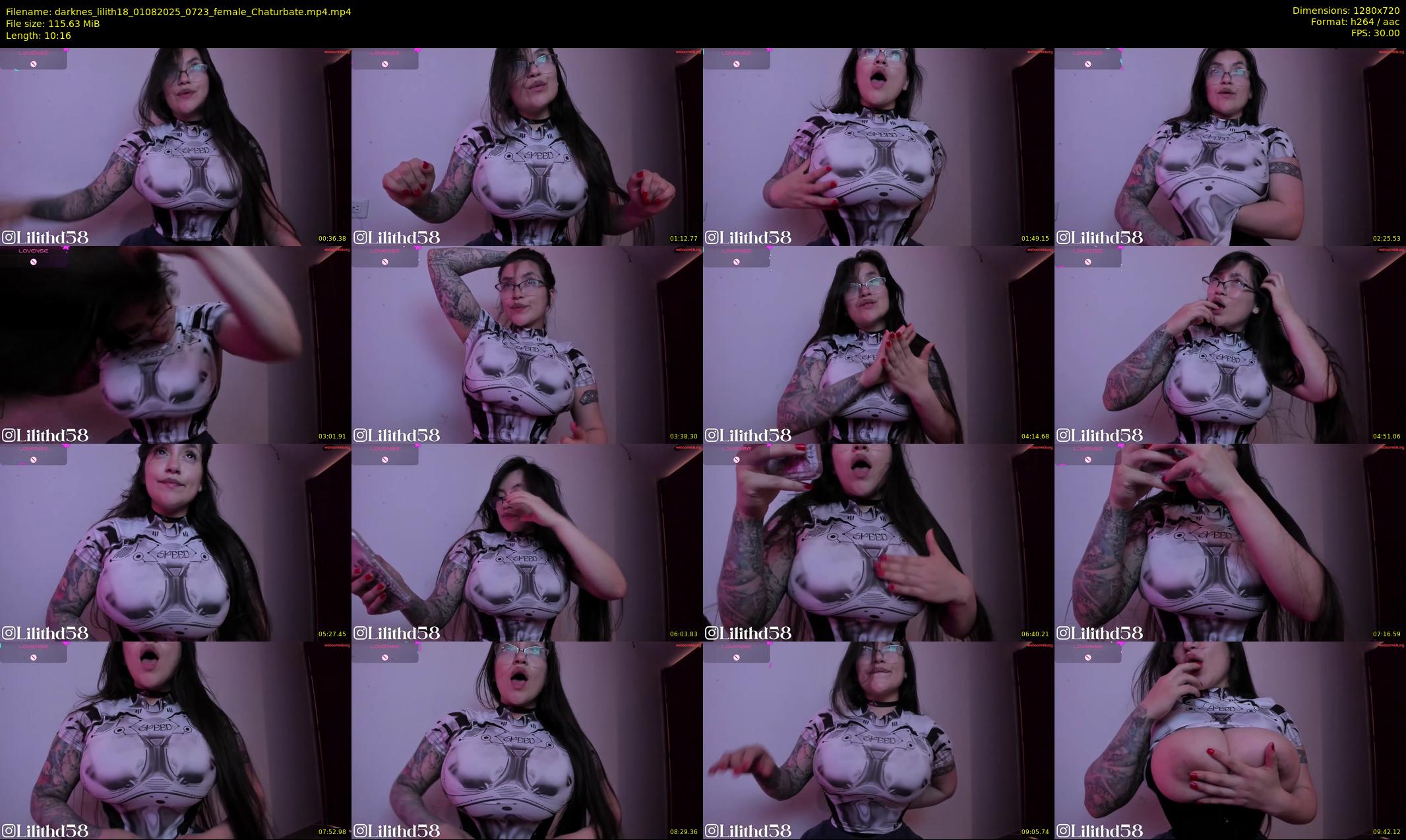 darknes_lilith18 — 11 minute Chaturbate female cam show recording, 720p, Aug 1, 2025