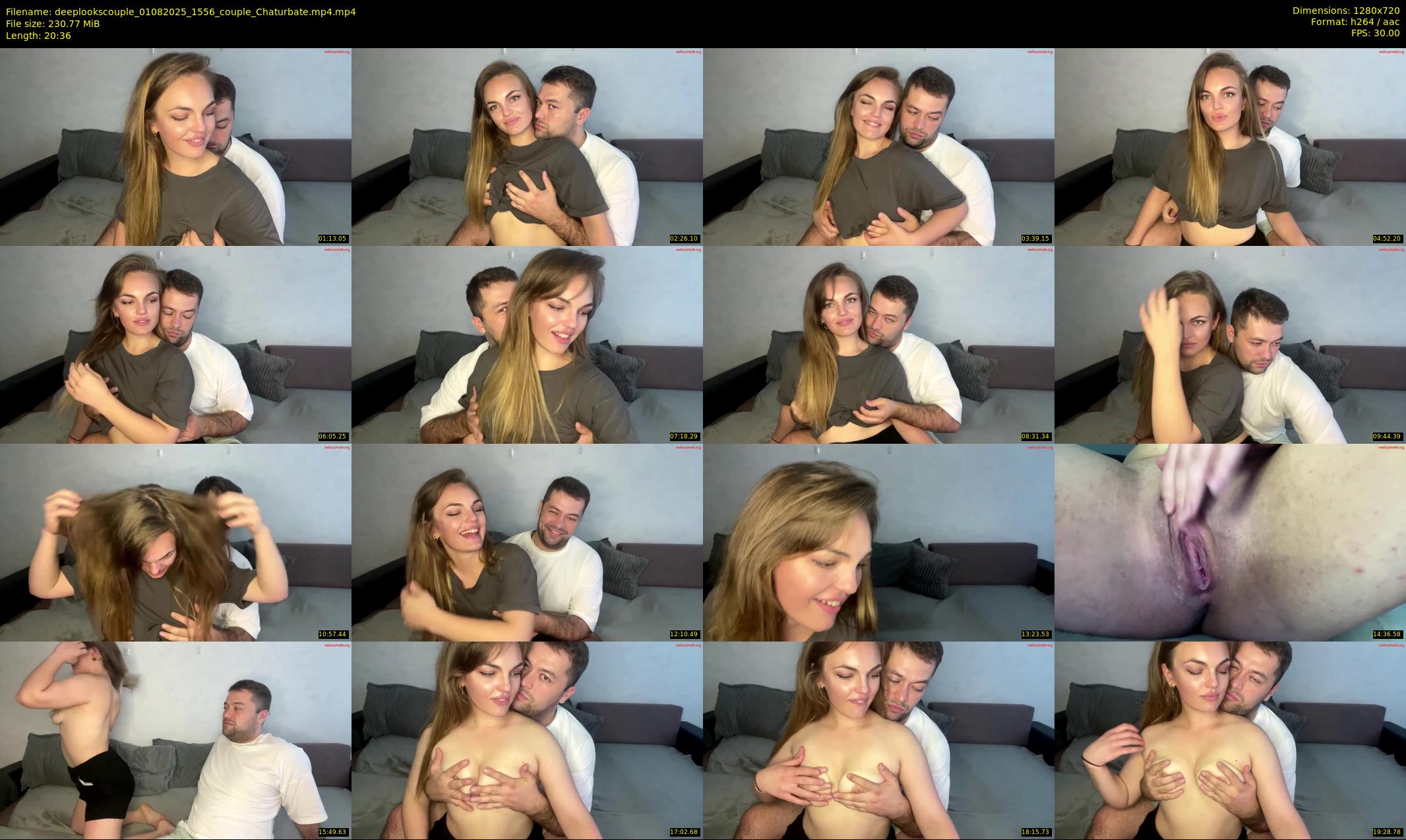 deeplookscouple — 21 minute Chaturbate couple cam show recording, 720p, Aug 1, 2025