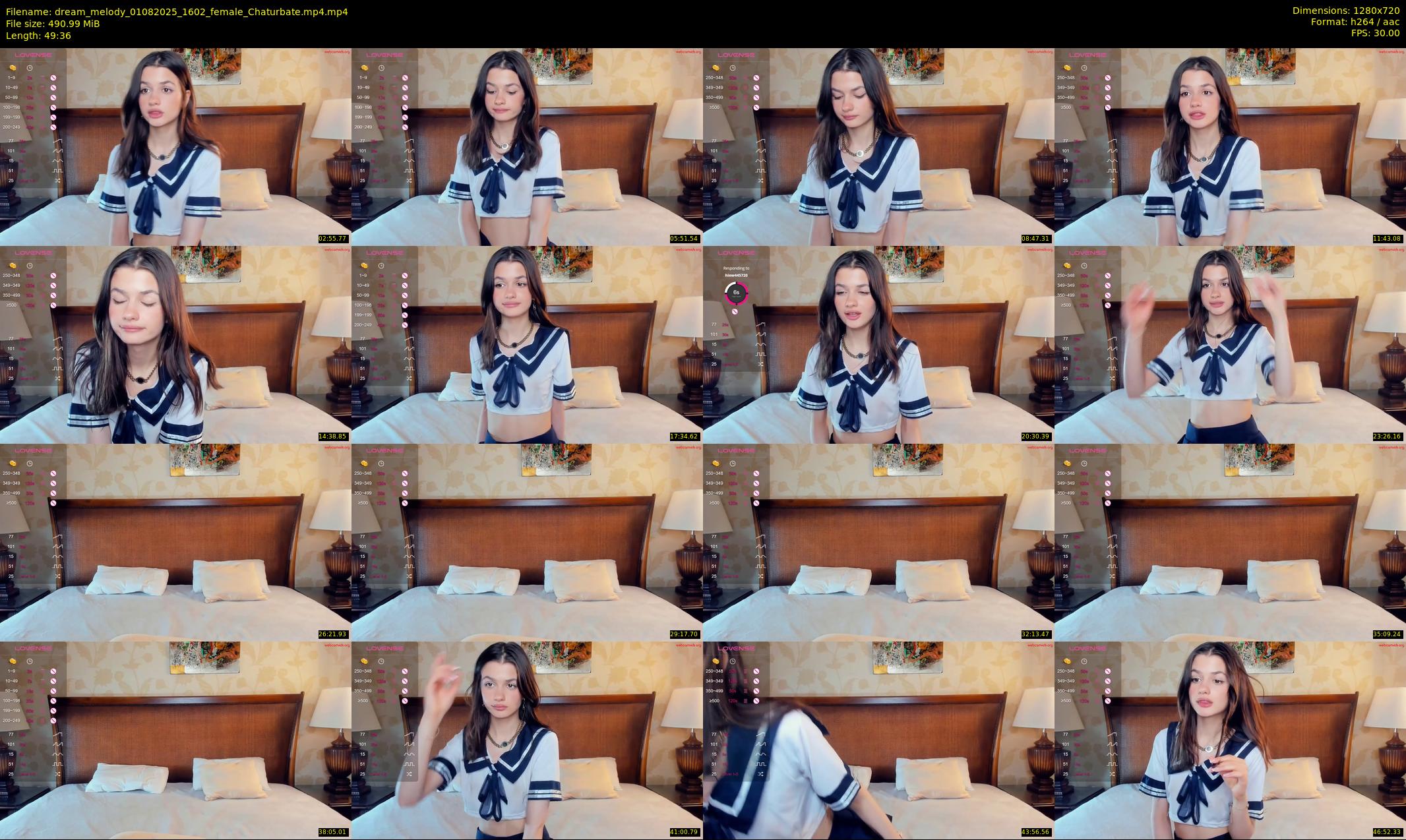 dream_melody — 50 minute Chaturbate female cam show recording, 720p, Aug 1, 2025
