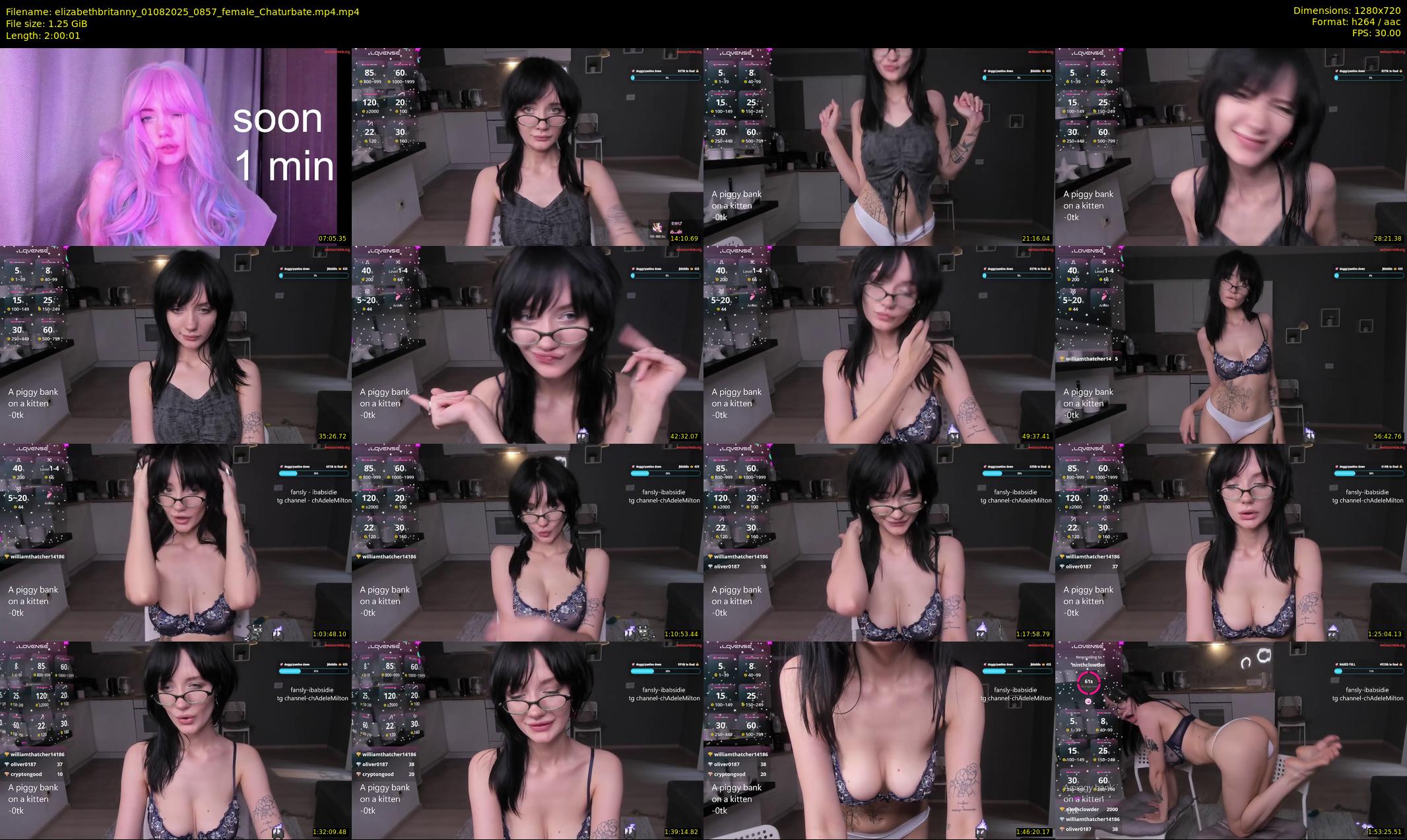 elizabethbritanny — 121 minute Chaturbate female cam show recording, 720p, Aug 1, 2025