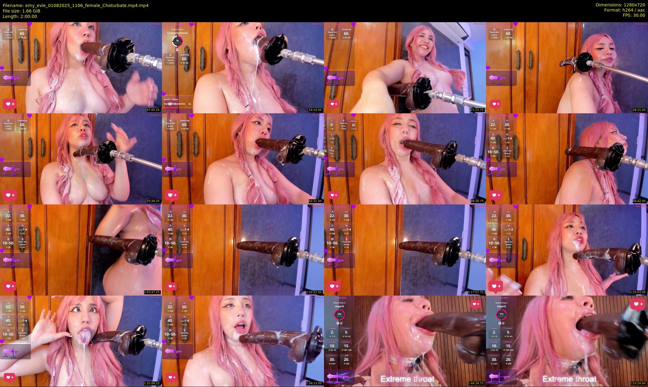 emy_evie — 120 minute Chaturbate female cam show recording, 720p, Aug 1, 2025