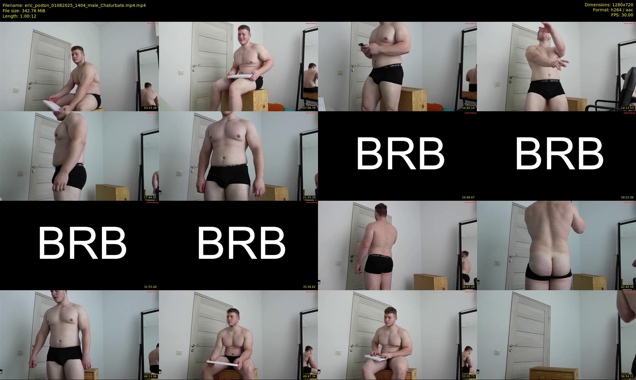 eric_poston — 61 minute Chaturbate male cam show recording, 720p, Aug 1, 2025