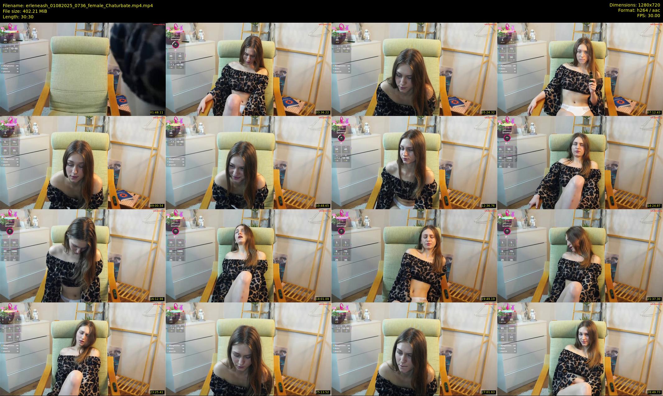 erleneash — 31 minute Chaturbate female cam show recording, 720p, Aug 1, 2025
