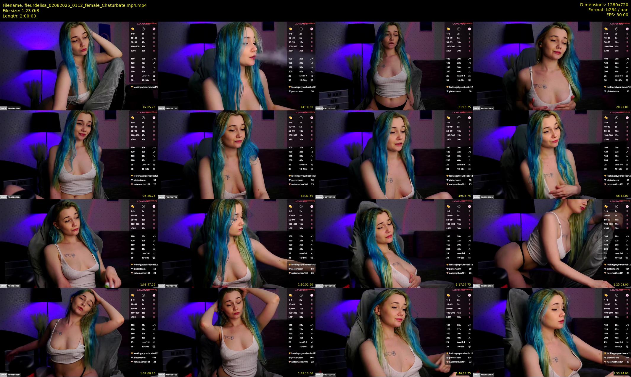 fleurdelisa — 120 minute Chaturbate female cam show recording, 720p, Aug 2, 2025