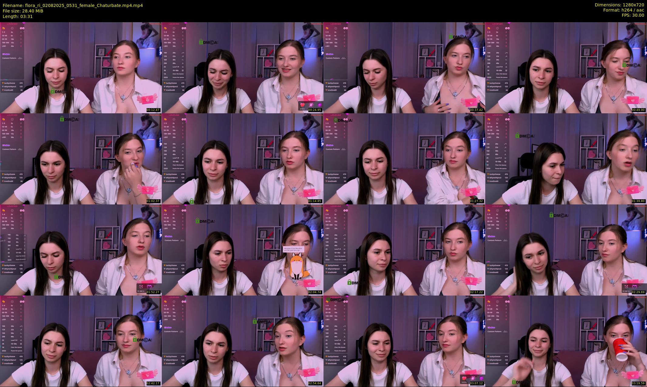 flora_ri — 4 minute Chaturbate female cam show recording, 720p, Aug 2, 2025