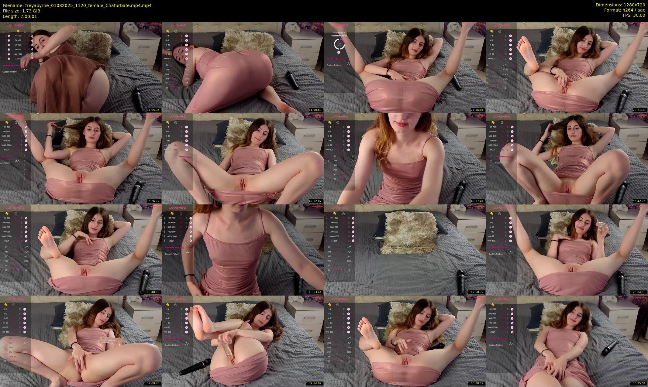freyabyrne — 121 minute Chaturbate female cam show recording, 720p, Aug 1, 2025