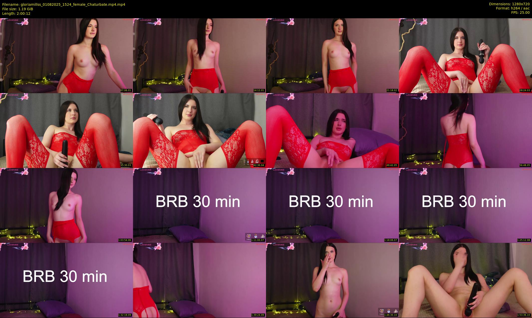 gloriamillss — 121 minute Chaturbate female cam show recording, 720p, Aug 1, 2025
