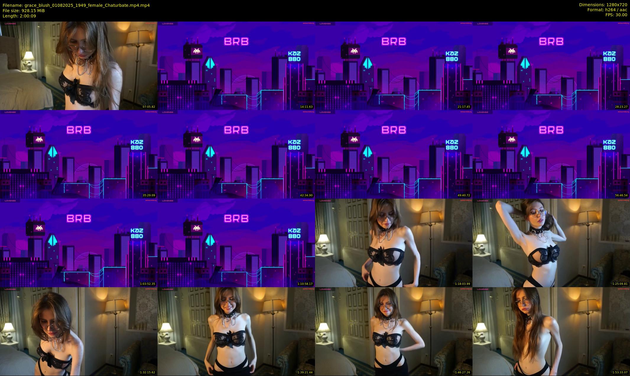 grace_blush — 121 minute Chaturbate female cam show recording, 720p, Aug 1, 2025