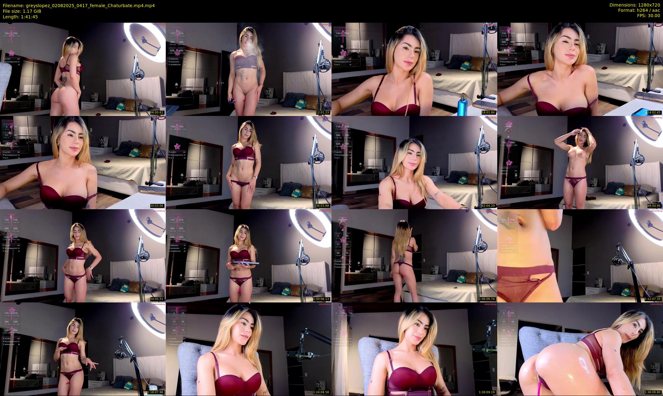 greyslopez — 102 minute Chaturbate female cam show recording, 720p, Aug 2, 2025
