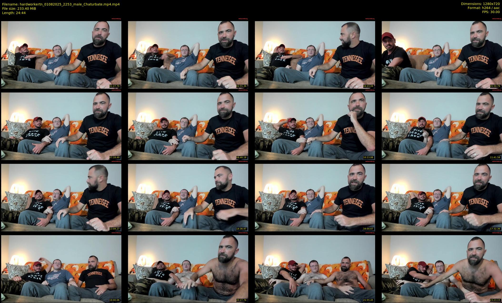 hardworkertn — 25 minute Chaturbate male cam show recording, 720p, Aug 1, 2025