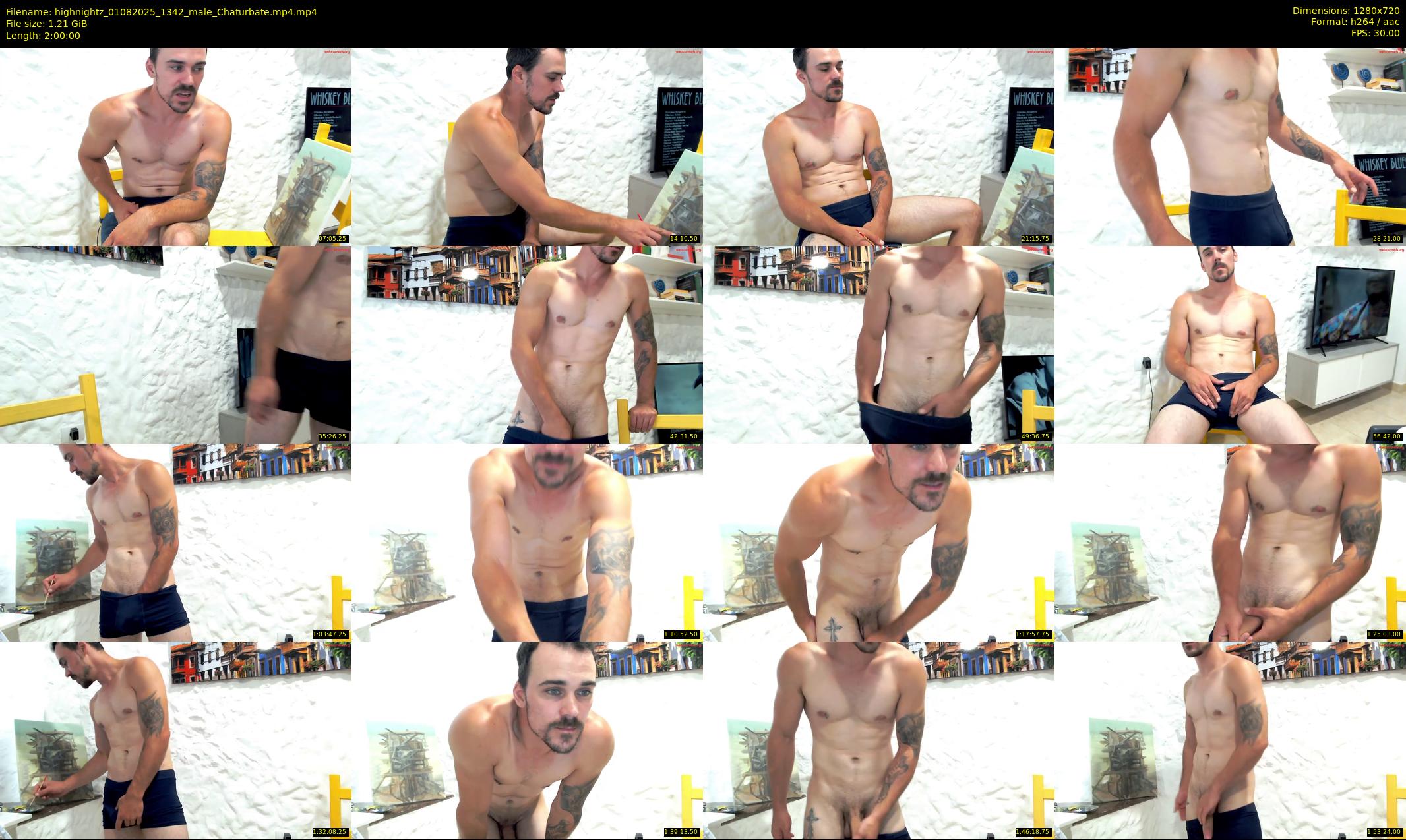 highnightz — 120 minute Chaturbate male cam show recording, 720p, Aug 1, 2025