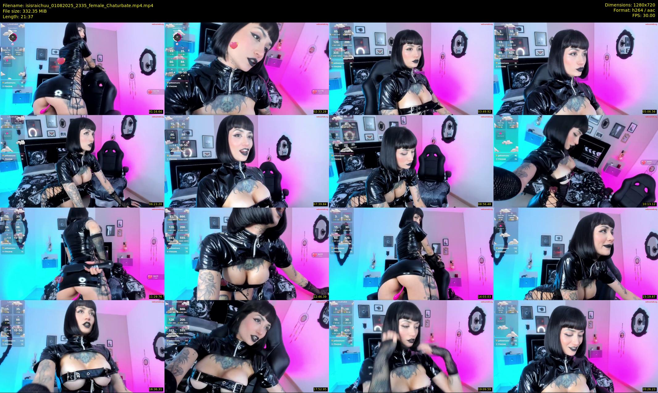 isisraichuu — 22 minute Chaturbate female cam show recording, 720p, Aug 1, 2025