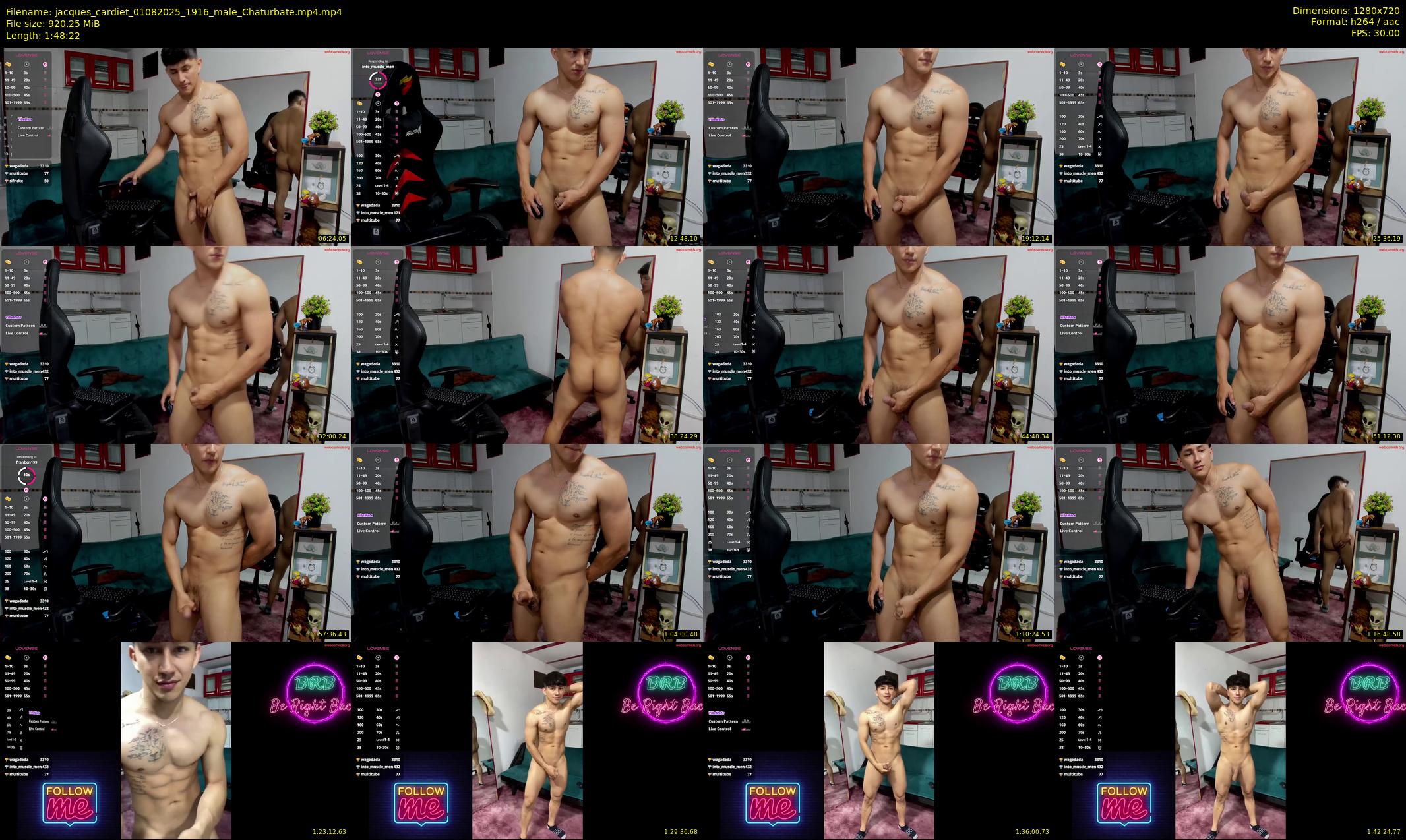 jacques_cardiet — 109 minute Chaturbate male cam show recording, 720p, Aug 1, 2025
