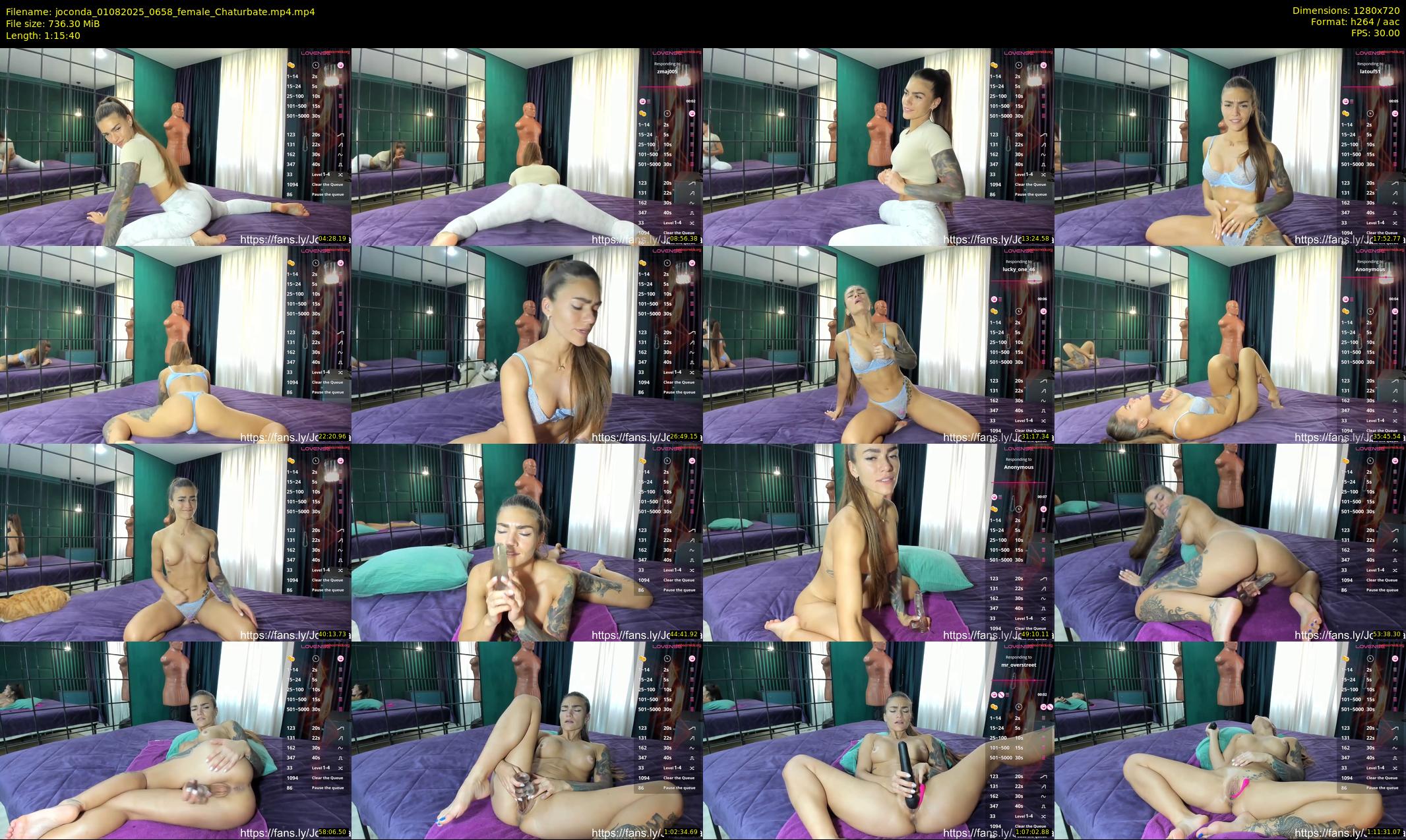 joconda — 76 minute Chaturbate female cam show recording, 720p, Aug 1, 2025