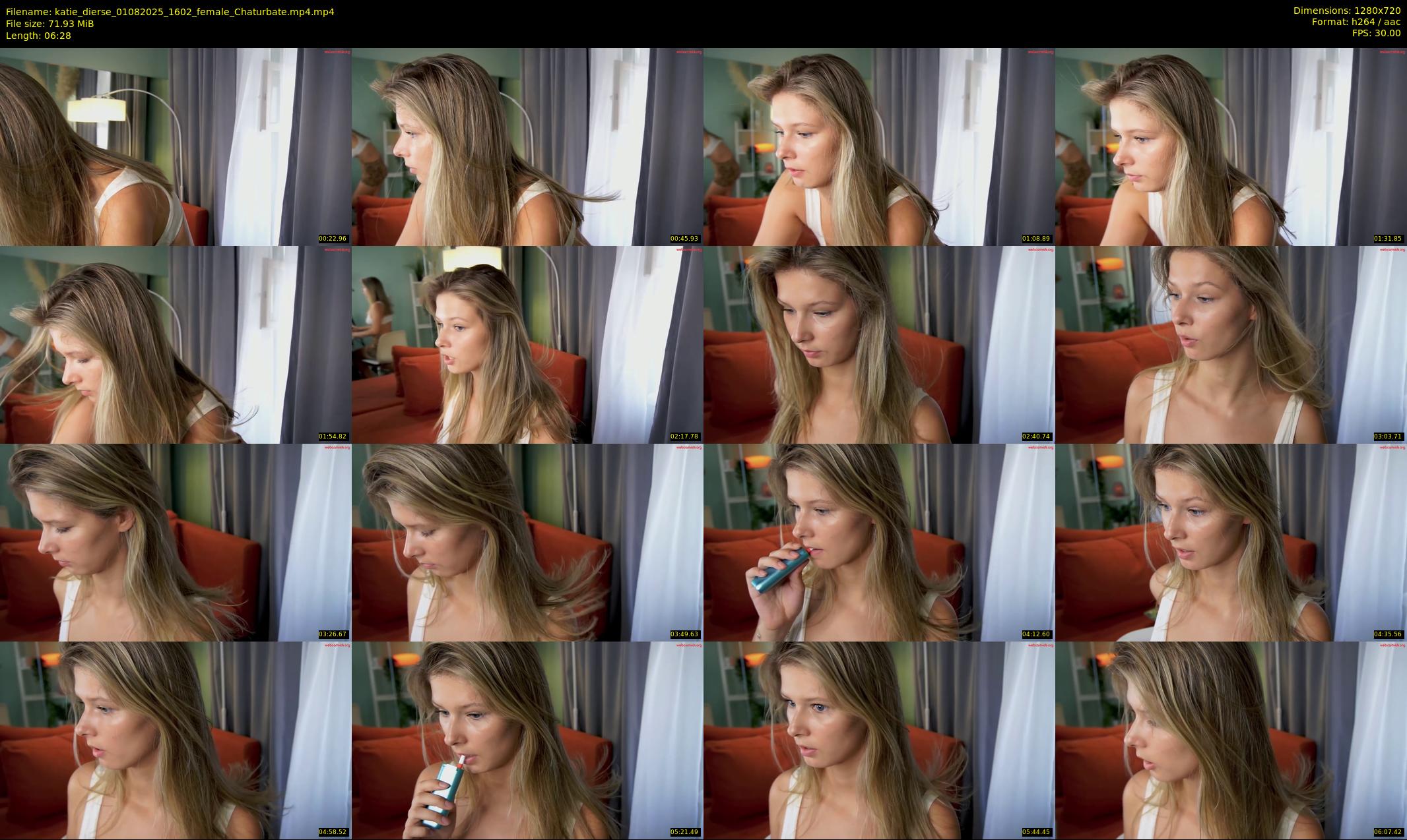 katie_dierse — 7 minute Chaturbate female cam show recording, 720p, Aug 1, 2025