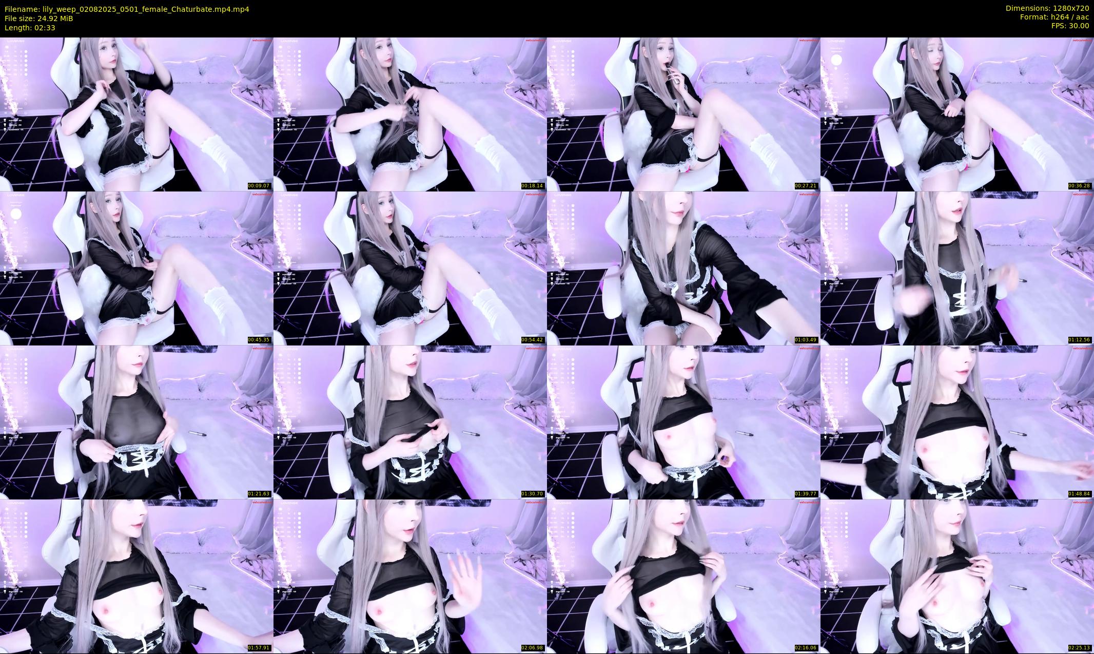 lily_weep — 3 minute Chaturbate female cam show recording, 720p, Aug 2, 2025