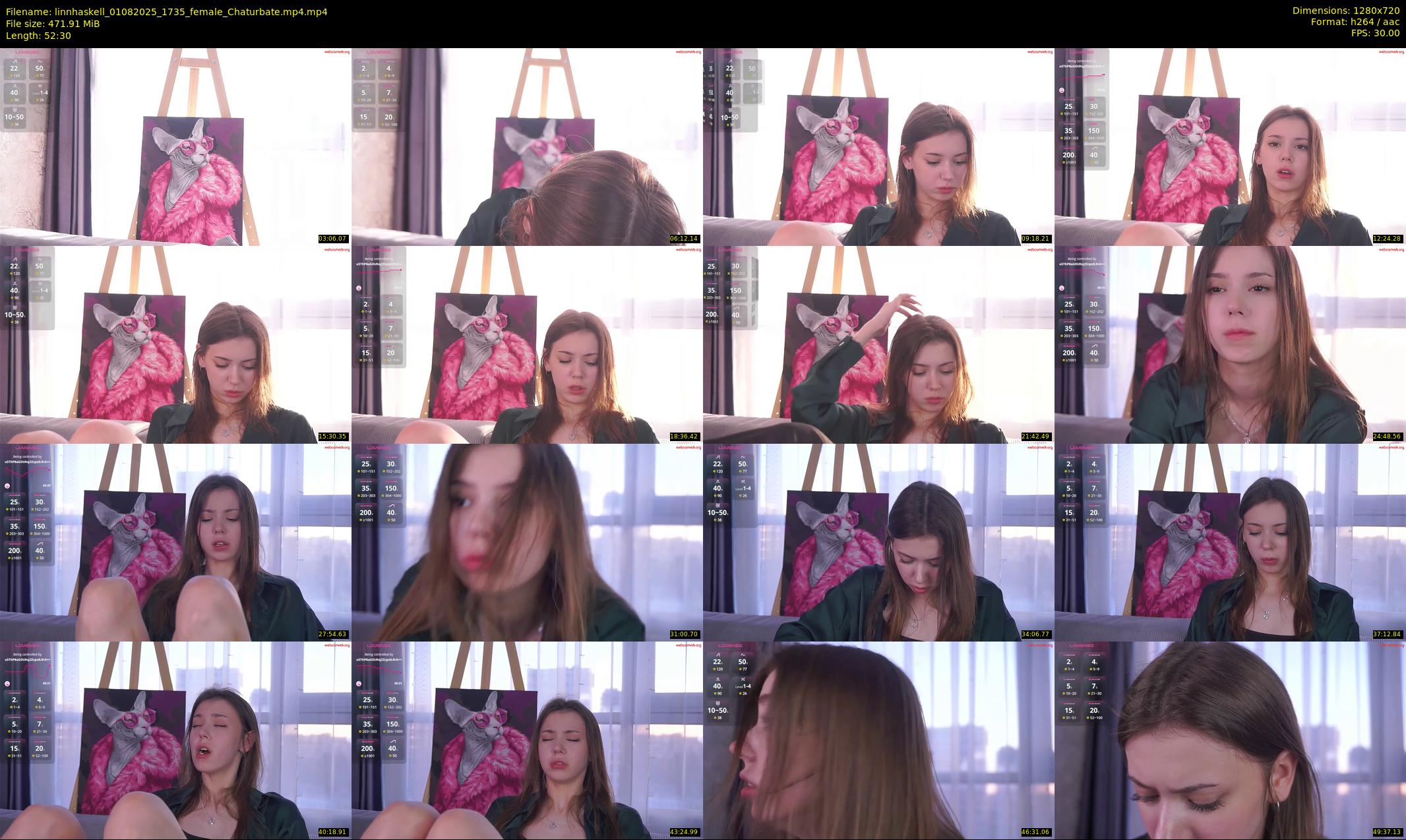 linnhaskell — 53 minute Chaturbate female cam show recording, 720p, Aug 1, 2025