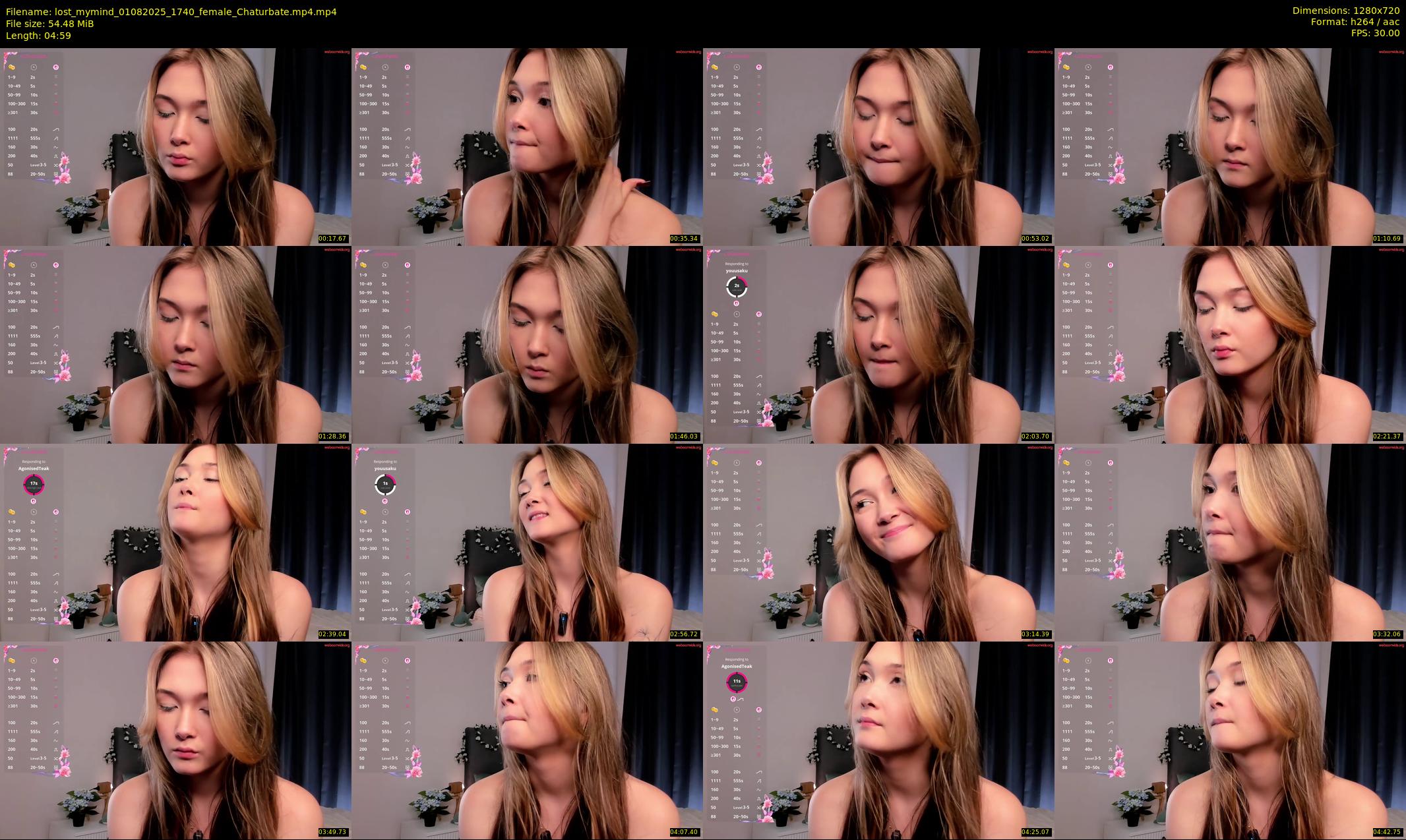 lost_mymind — 5 minute Chaturbate female cam show recording, 720p, Aug 1, 2025
