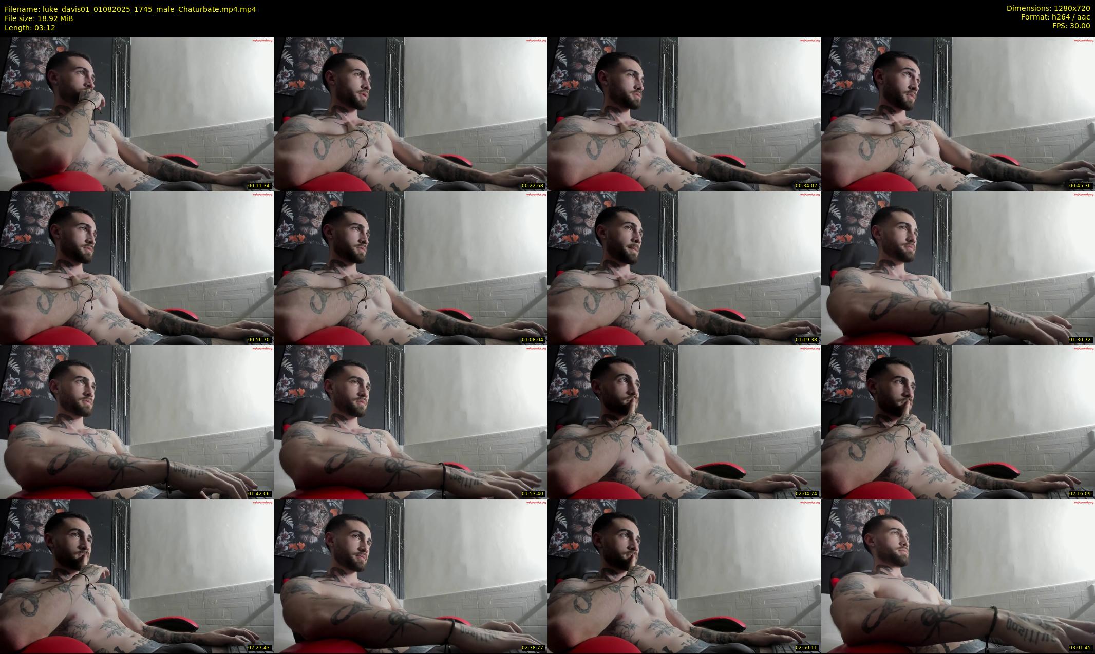 luke_davis01 — 4 minute Chaturbate male cam show recording, 720p, Aug 1, 2025