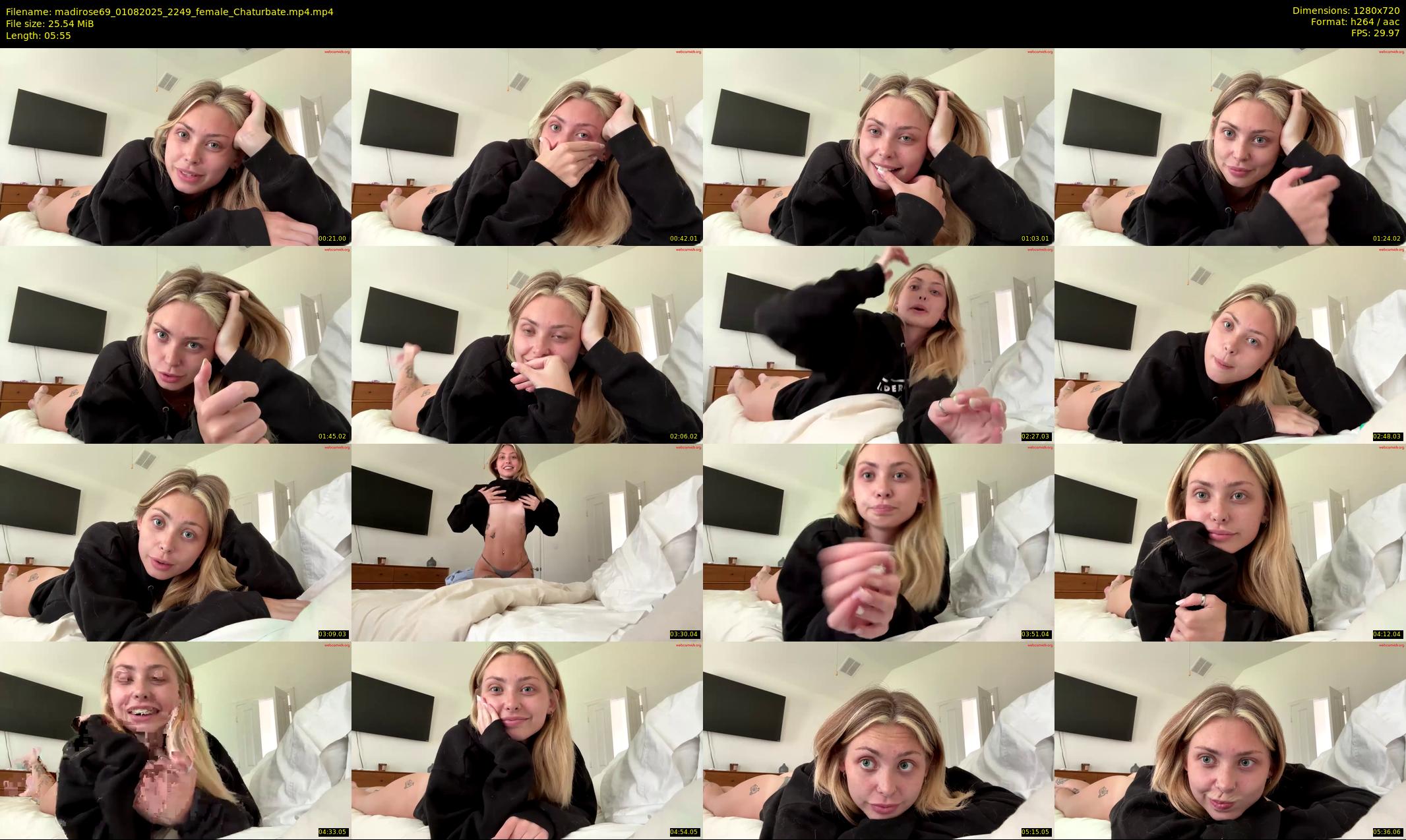 madirose69 — 6 minute Chaturbate female cam show recording, 720p, Aug 1, 2025