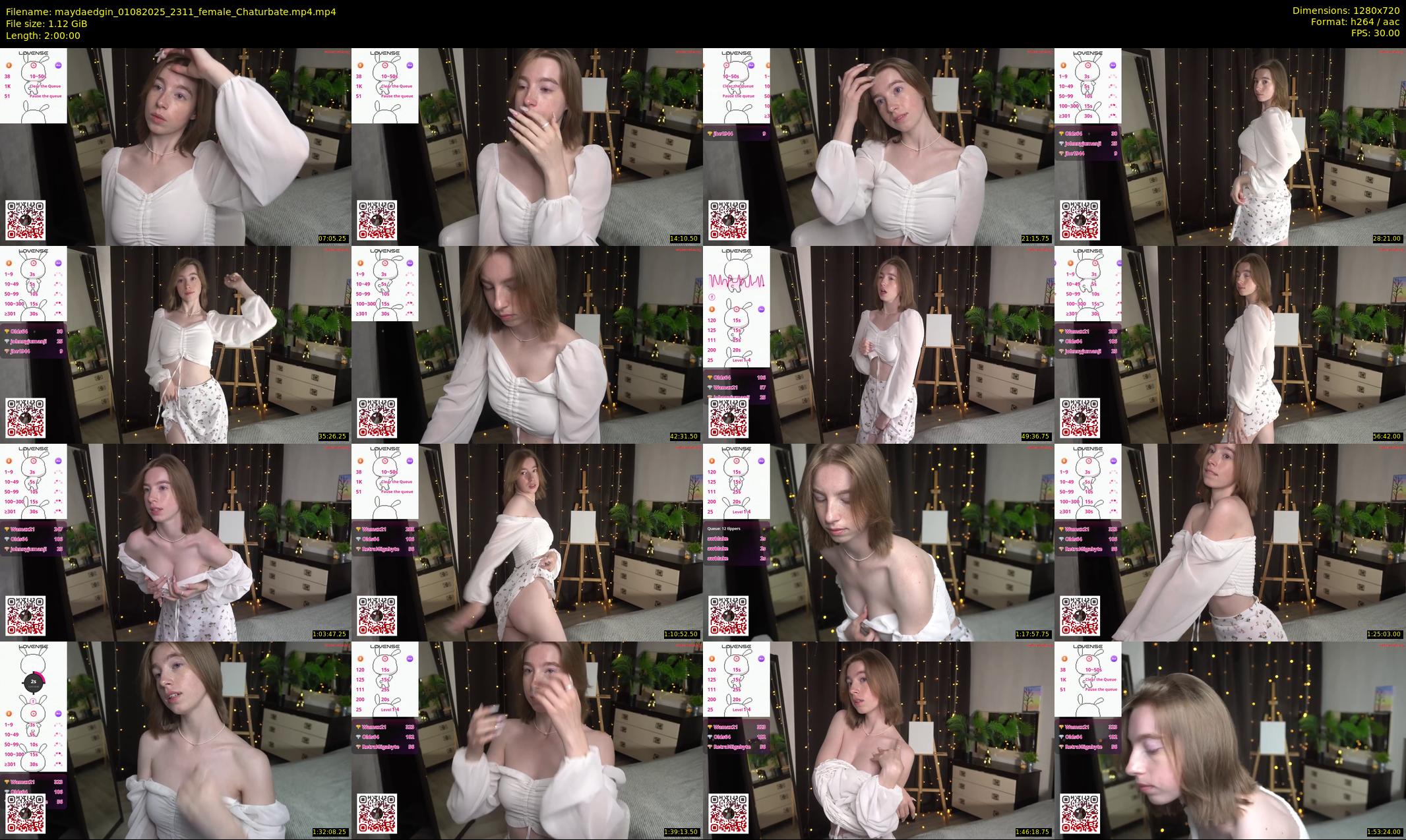 maydaedgin — 120 minute Chaturbate female cam show recording, 720p, Aug 1, 2025